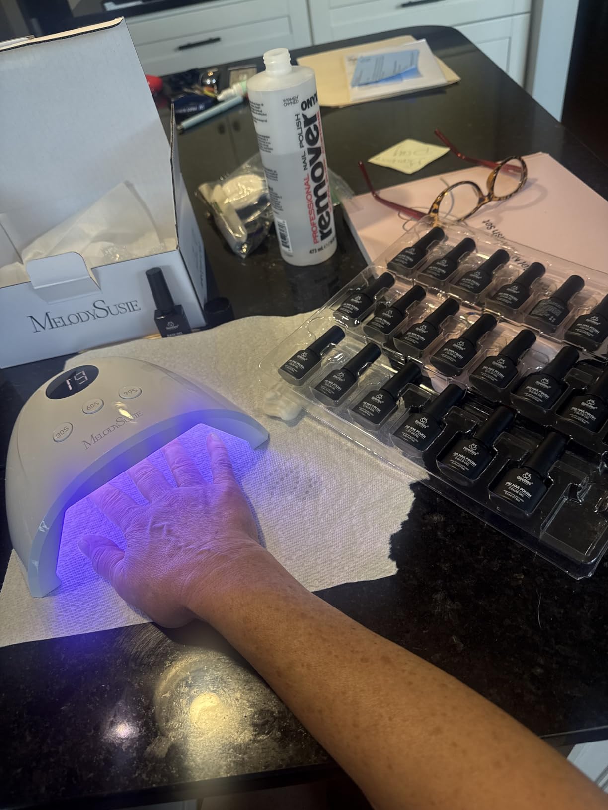 MelodySusie UV Nail Lamp P-Plus30F for Gel Polish - Fits Whole Hand & Feet customer photo 1