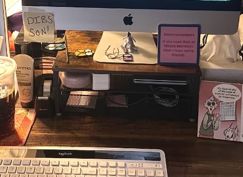 gianotter Computer Monitor Stand Riser with Drawer customer photo 2