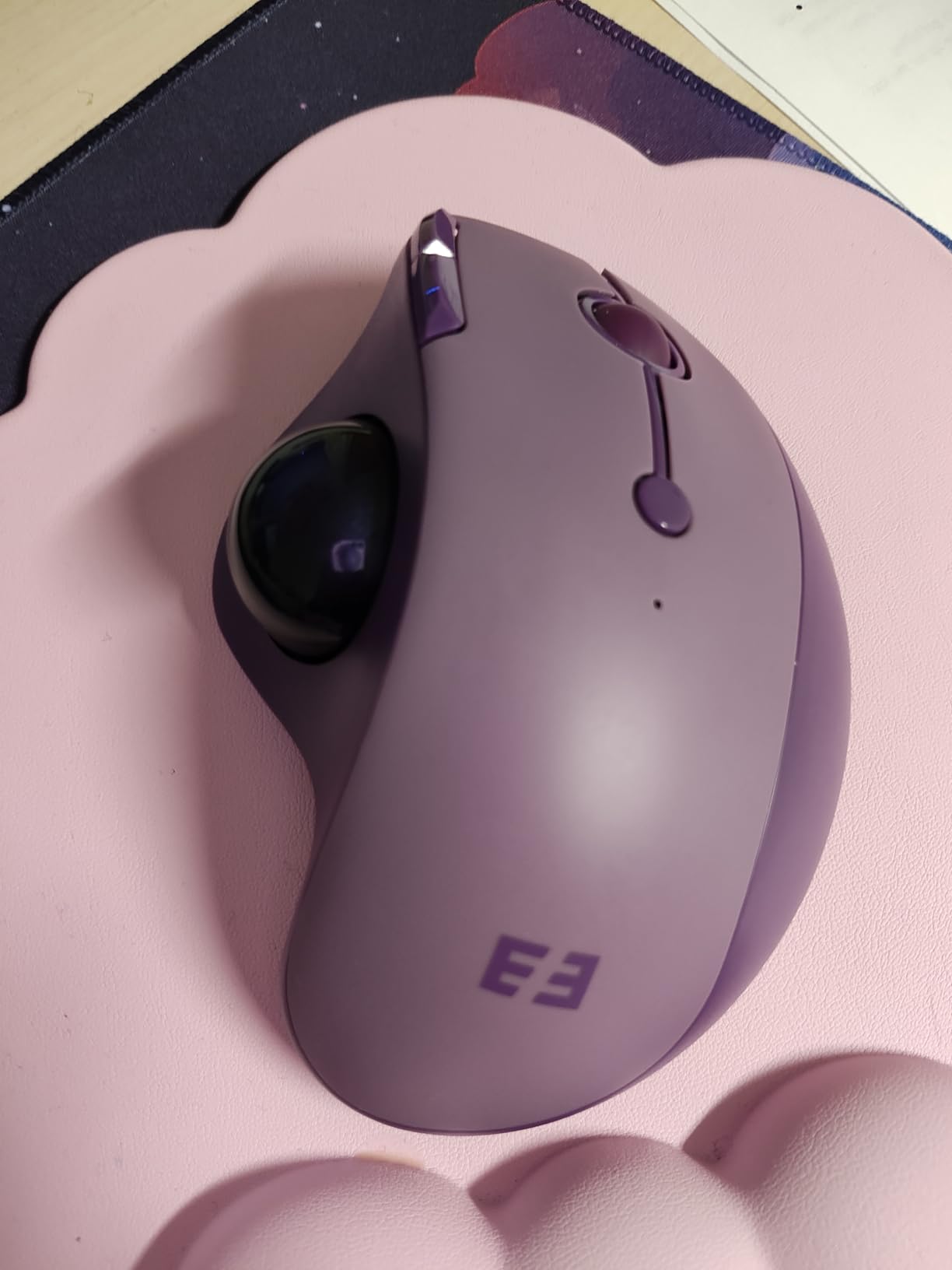 seenda Wireless Trackball Mouse, Ergonomic Bluetooth Rollerball Mouse,Black customer photo 1