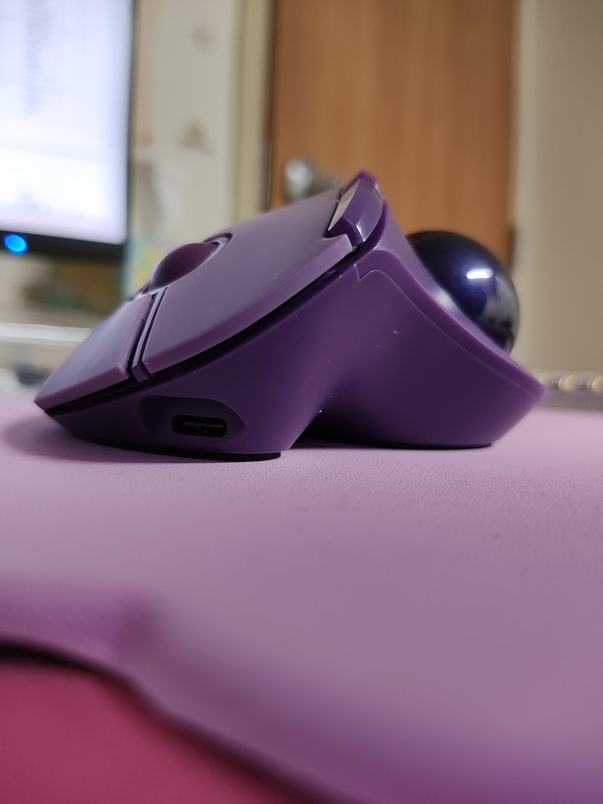 seenda Wireless Trackball Mouse, Ergonomic Bluetooth Rollerball Mouse,Black customer photo 2