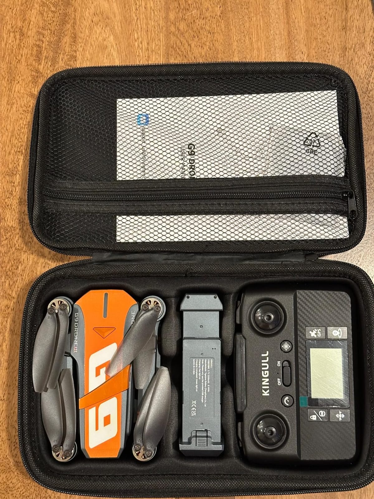 GPS Drones with 4K Camera for Adults with Brushless Motor and Follow Me Mode,Long Flight Time and Distance,5G FPV Transmission and Auto Return,G9 Foldable RC Quadcopter for Beginner,Under249g (Dark gray) customer photo 1