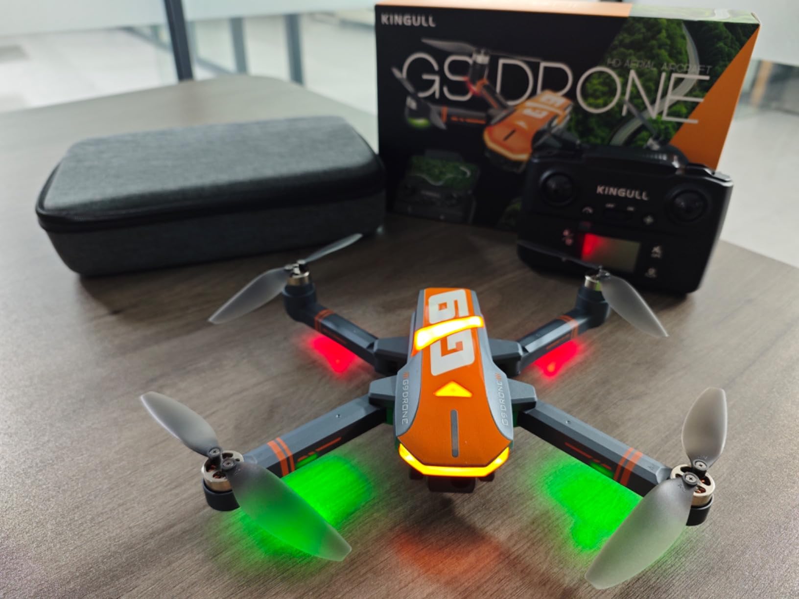 GPS Drones with 4K Camera for Adults with Brushless Motor and Follow Me Mode,Long Flight Time and Distance,5G FPV Transmission and Auto Return,G9 Foldable RC Quadcopter for Beginner,Under249g (Dark gray) customer photo 2