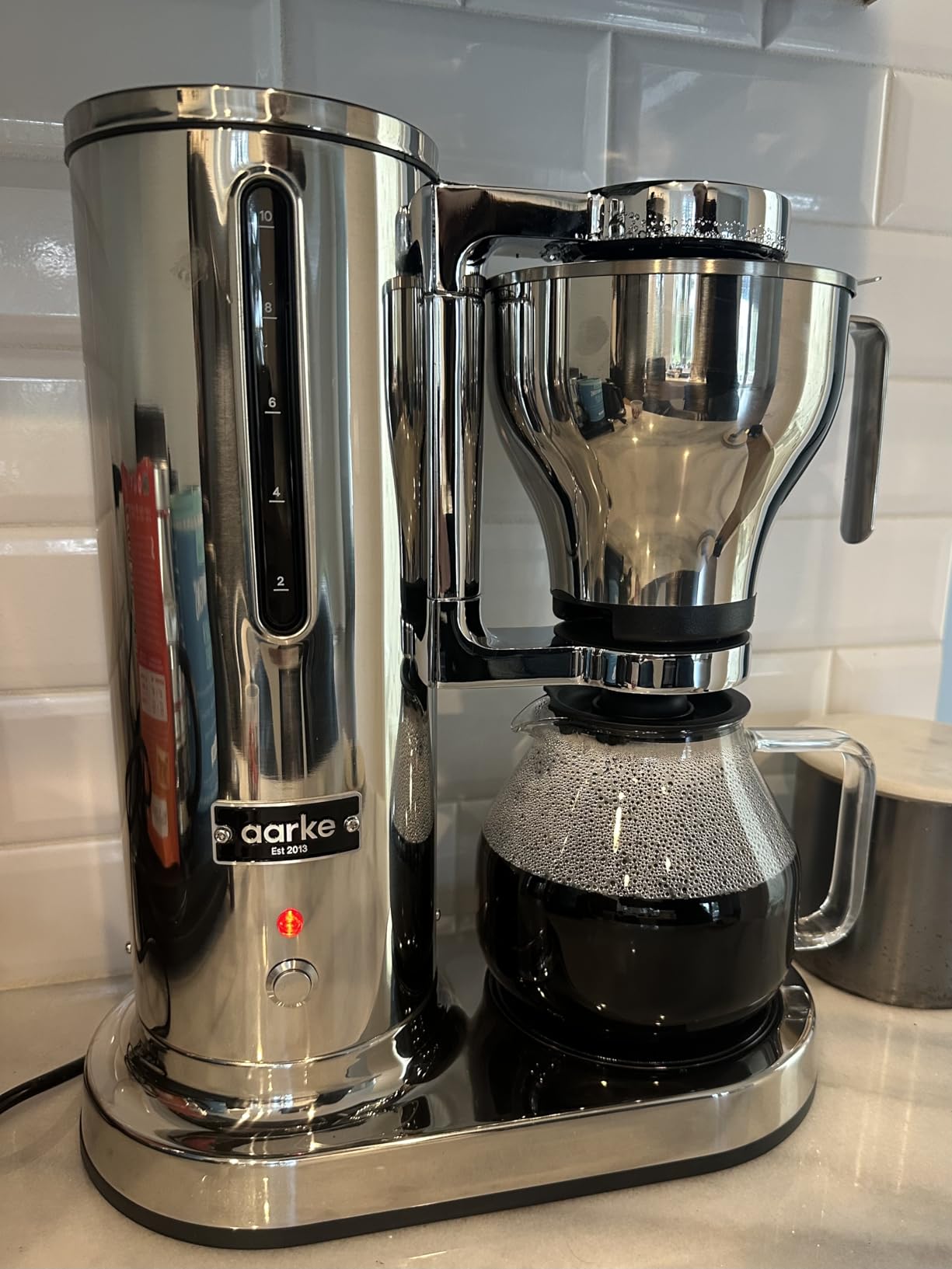 aarke Drip Coffee Maker with 42oz Glass Carafe, Stainless Steel | Electric Drip Brewer, Automatic Drip-stop, Brews Full Pot in Under 6 Minutes, SCA Certified customer photo 1