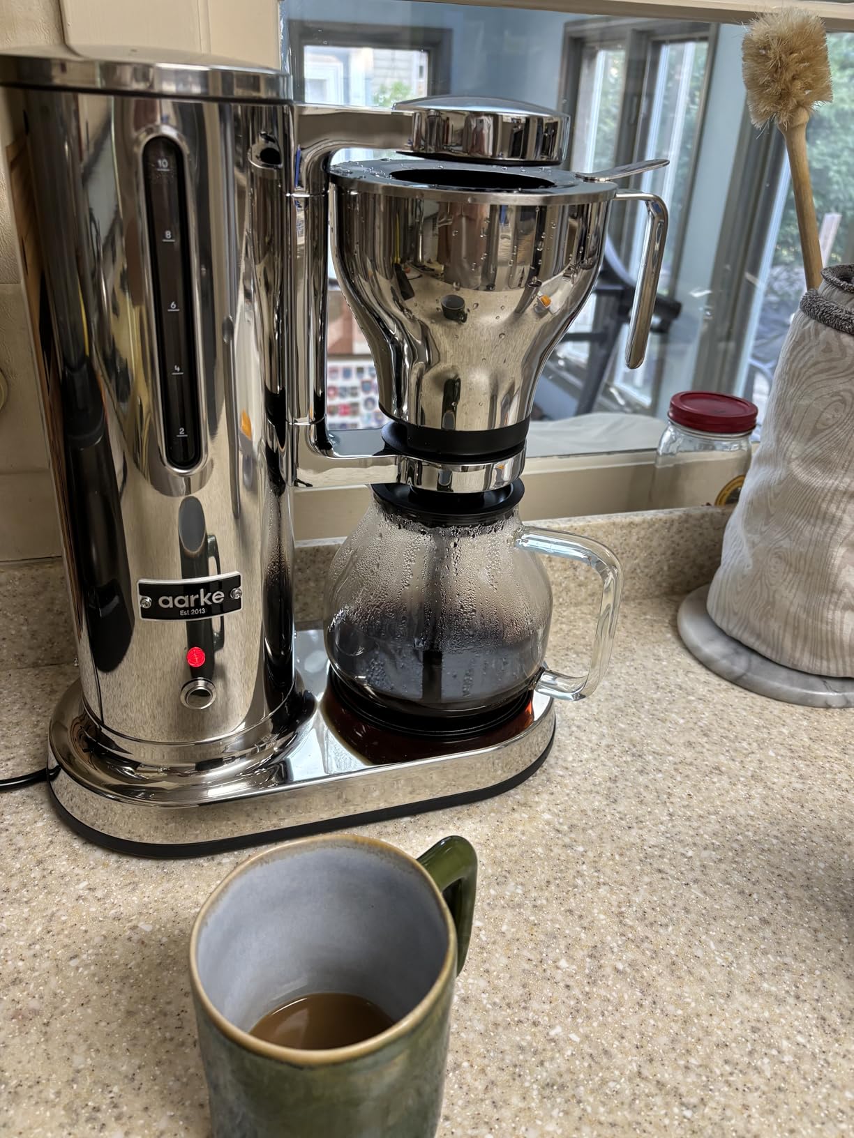 aarke Drip Coffee Maker with 42oz Glass Carafe, Stainless Steel | Electric Drip Brewer, Automatic Drip-stop, Brews Full Pot in Under 6 Minutes, SCA Certified customer photo 2