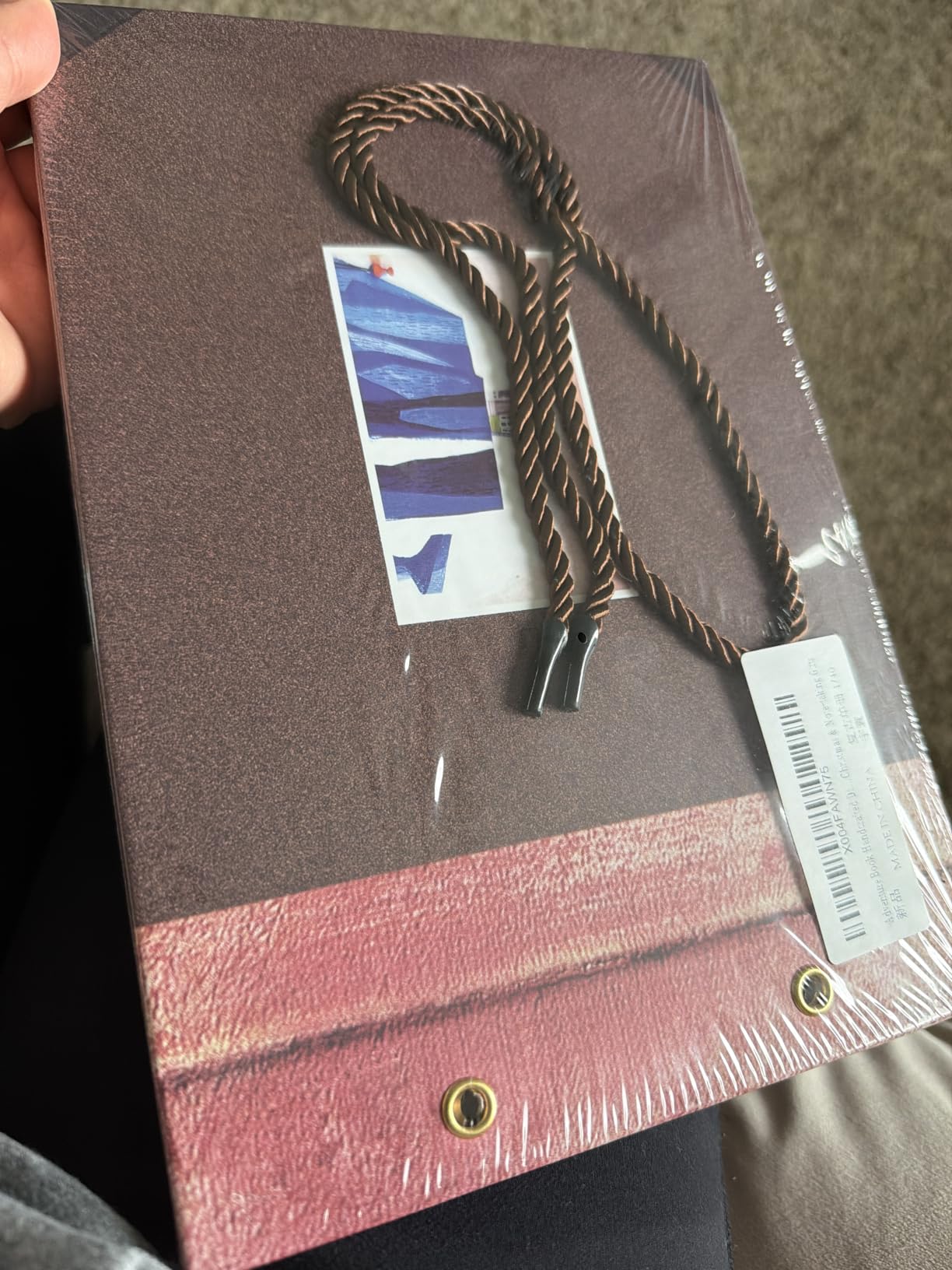 Handcrafted Adventure Book DIY Memory Scrapbook Diary | Flat-lay binding, blank pages for photos & tickets, scratch-proof cover, fits weddings, anniversaries & holiday gifts customer photo 1