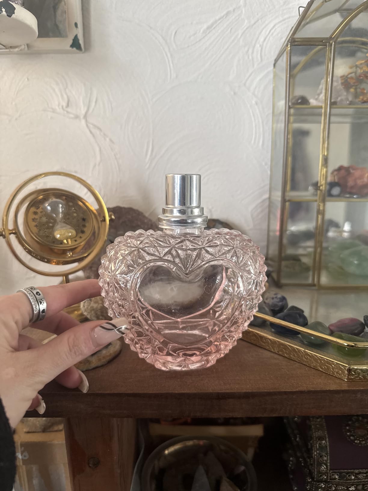 Etched Heart Fragrance Lamp by Sophia's customer photo 2