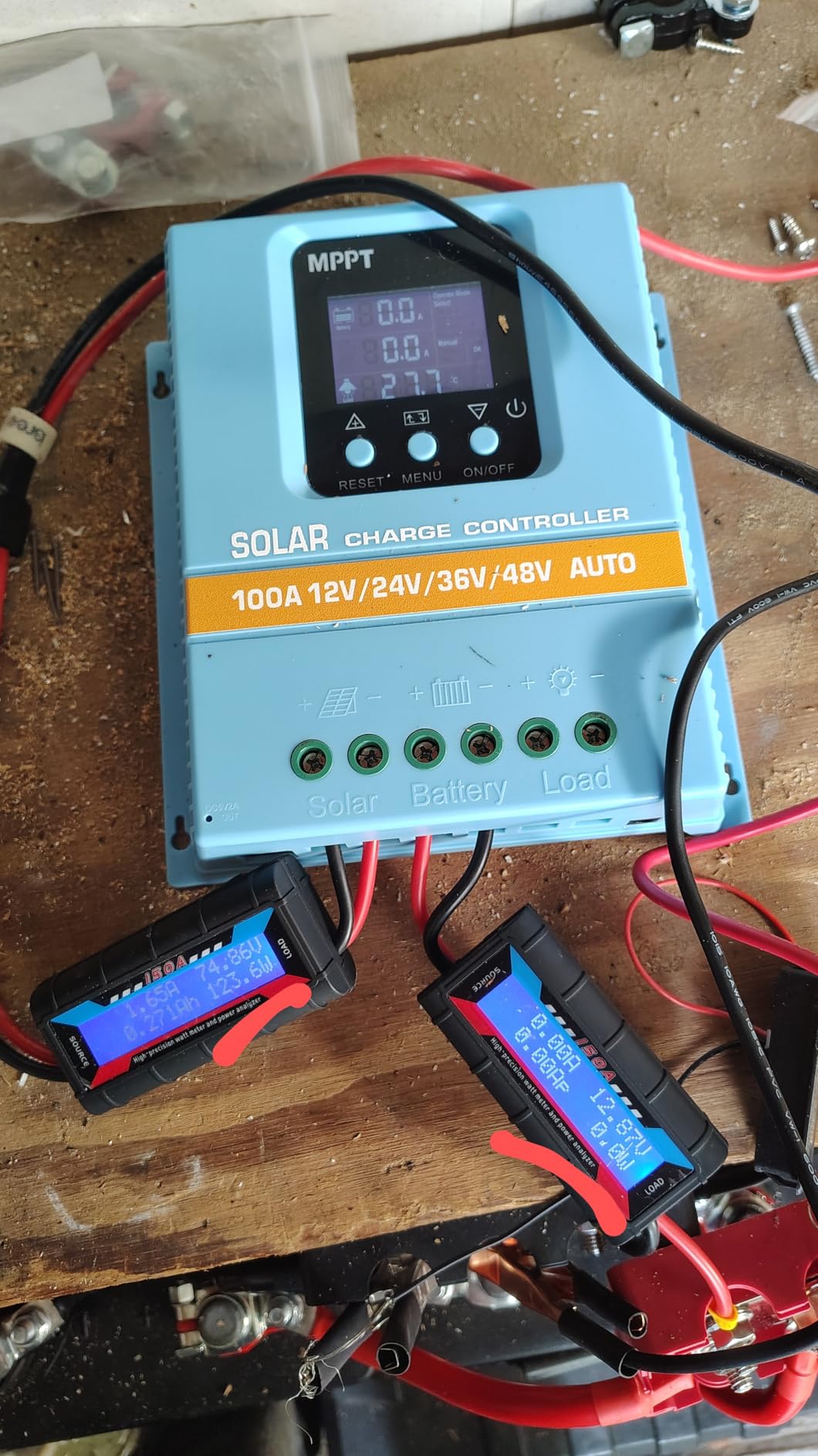 Upgraded 100A MPPT Solar Charge Controller 12V 24V 36V 48V LCD Display Battery Intelligent Regulator Max 100V Input Dual USB for Lead-Acid/Lithium customer photo 1