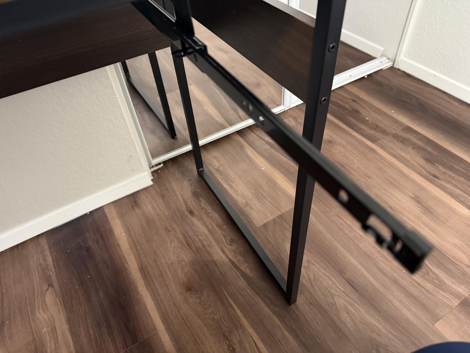 Bestier 48” Computer Desk with Drawers, Office Desk with Storage, Industrial Wood Writing Desk with File Drawer, Keyboard Tray & 2 Hooks for Home Office & Studio, Cherry customer photo 1
