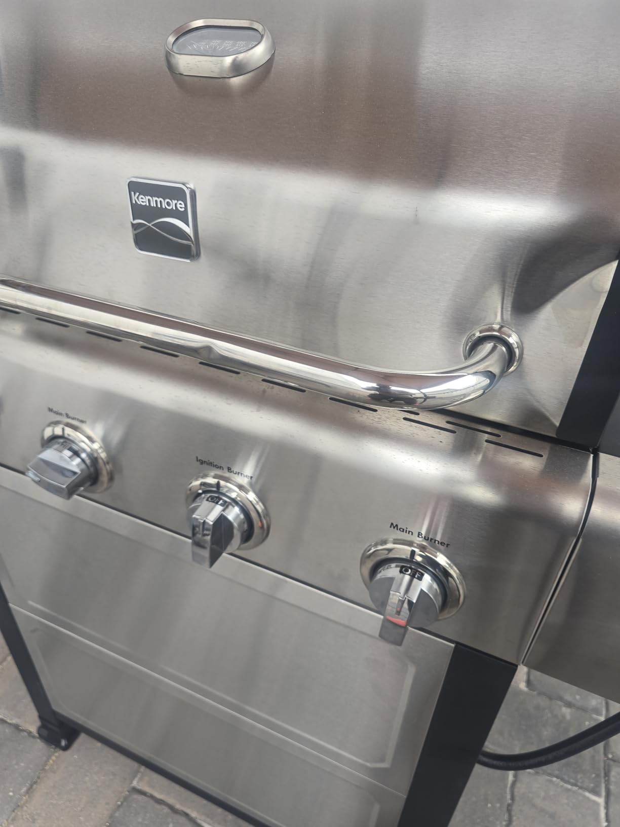 Kenmore BBQ Propane Gas Grill - 5 Burners with Side Burner & Searing Zone, 644 Sq. In. Stainless Steel Grill, 66,000 BTU, Ideal for Outdoor Cooking, Patio & Backyard, Silver customer photo 1