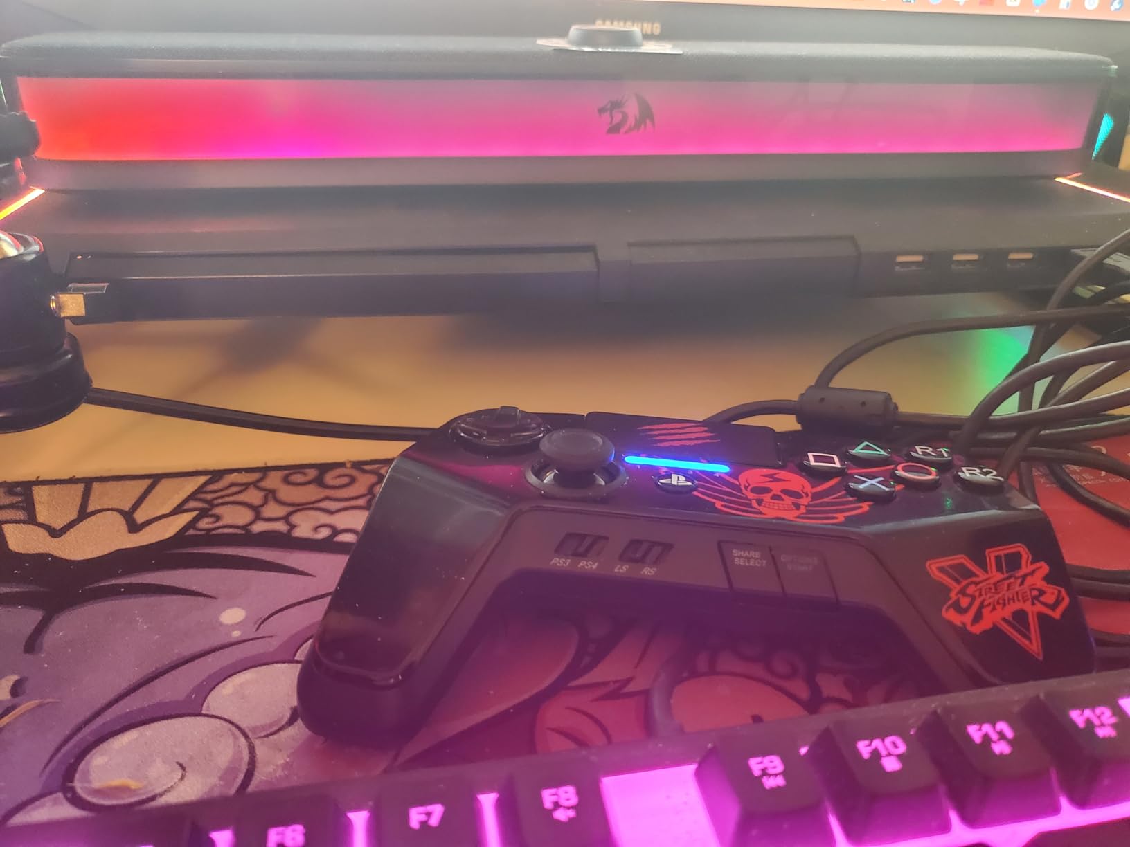 Redragon GS515 RGB Desktop Soundbar, 2.0 Stereo Enhanced Sound, BT 5.3 customer photo 1