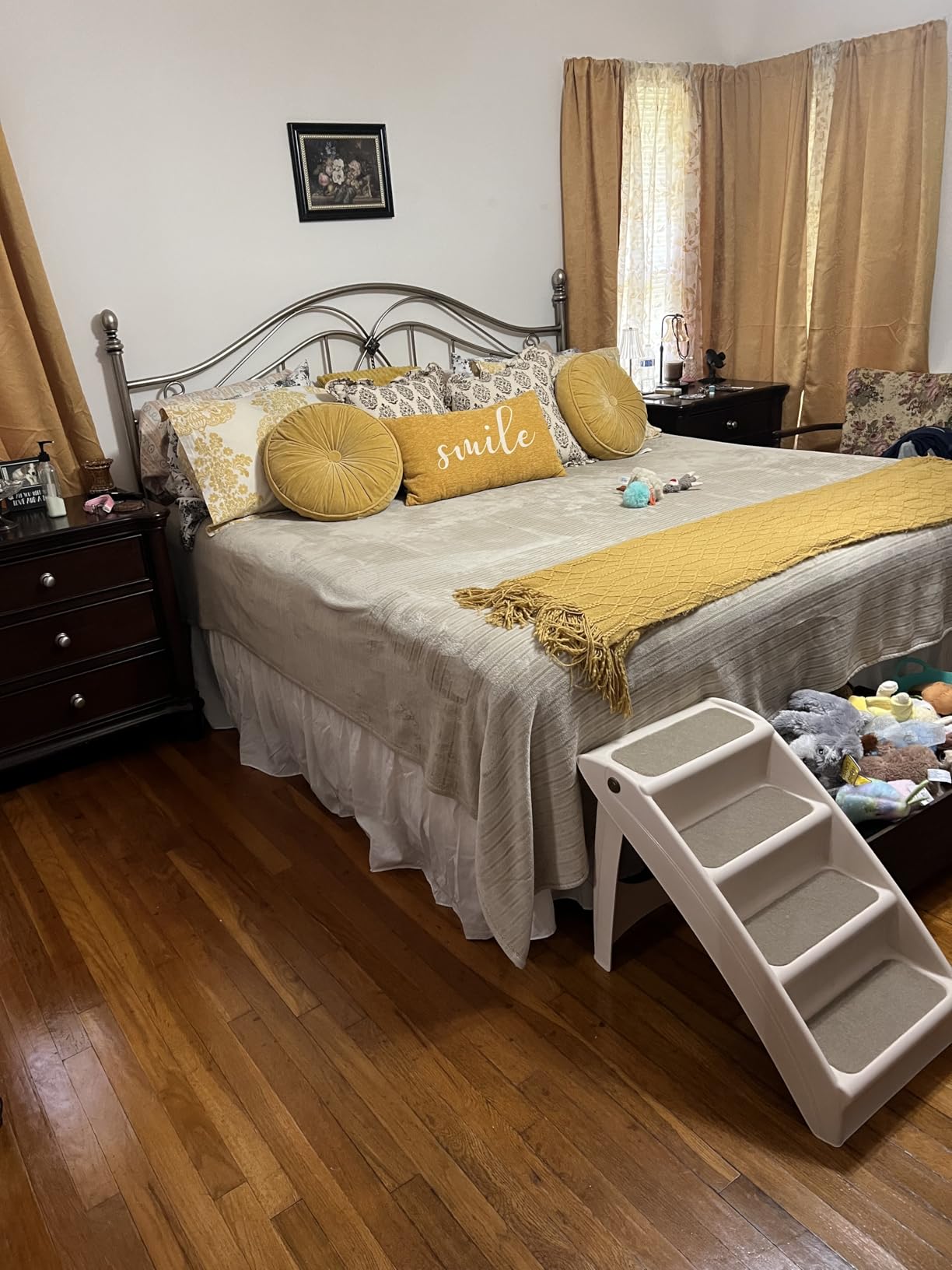 Bed Skirt Queen Size Ruffled Bed Skirt, 14'' Queen Dust Ruffle Bed Skirts | With Split Corners, Dust Ruffle with Platform, Microfiber, Breathable, Soft, Easy Fit, White customer photo 1
