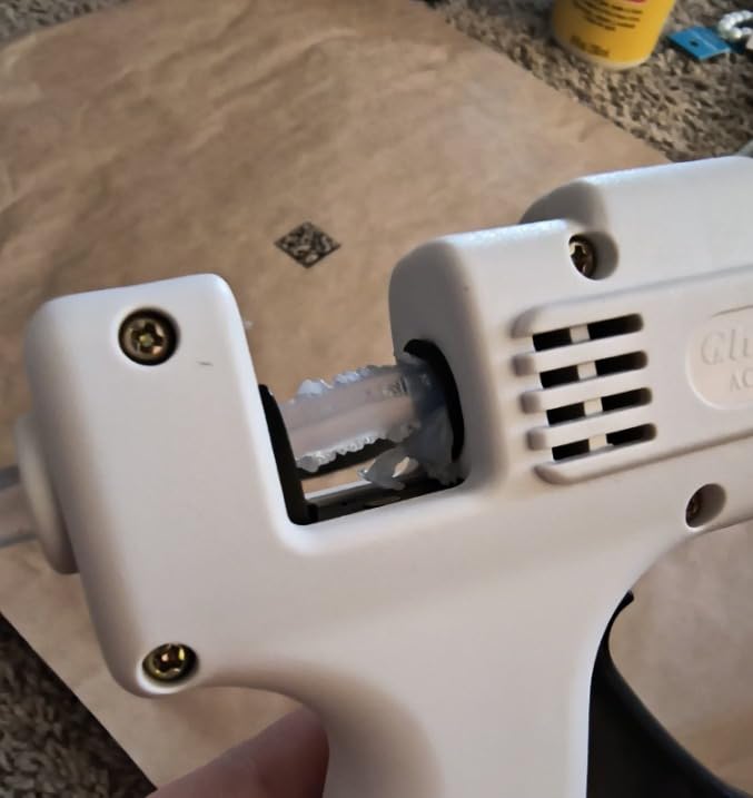SHJADE Hot Glue Gun with 30 Glue Sticks, 20W Mini Hot Melt Gun Kit(White) customer photo 1