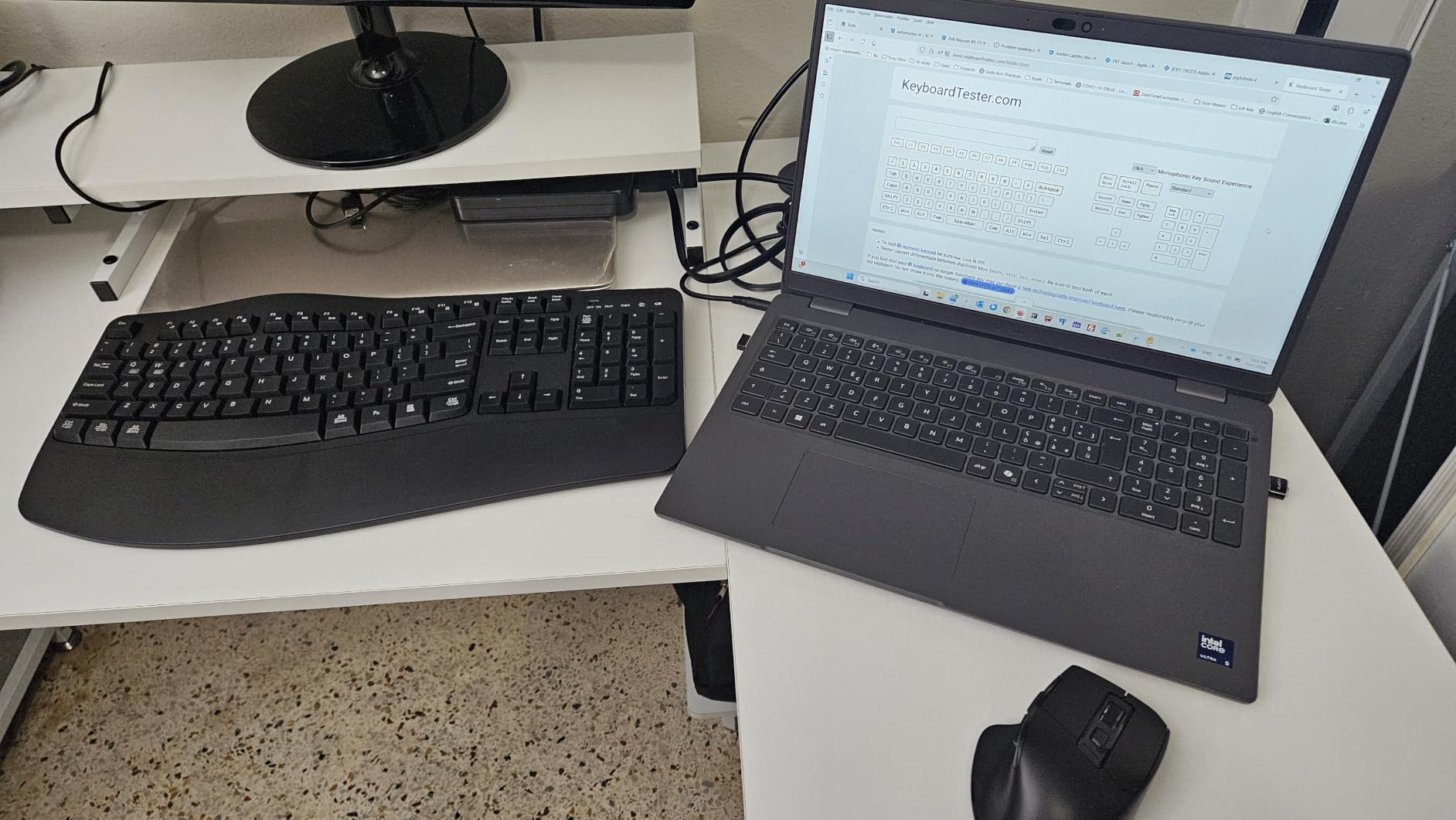 Wireless Keyboard and Mouse Combo, 2.4G Ergonomic Wave Keys(Black) customer photo 2