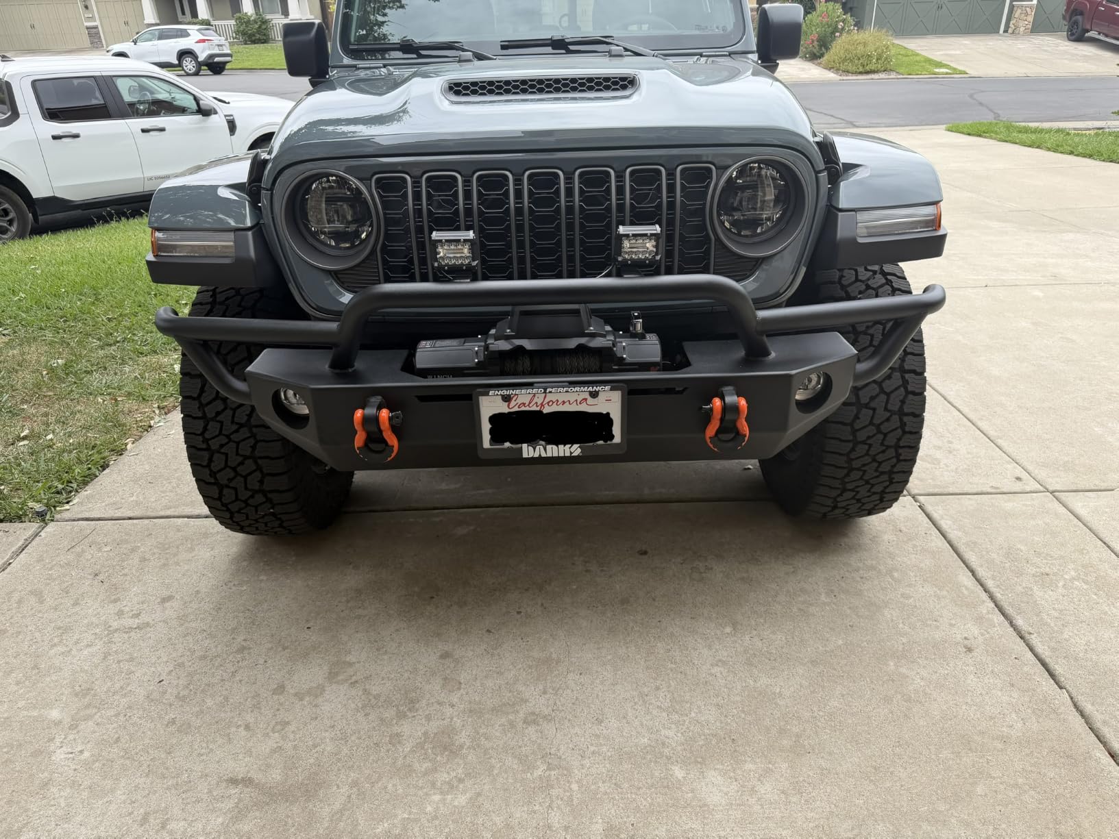 12,000 lb Recovery Winch with 1/2” Synthetic Rope,Black customer photo 2