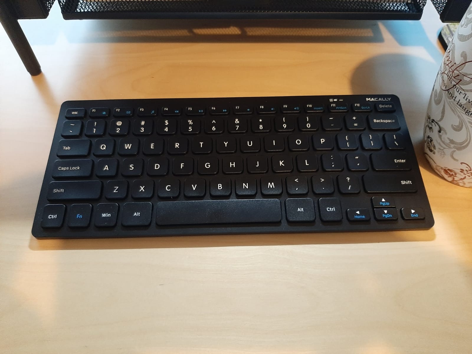 Macally Compact Wireless Keyboard - 2.4 Small Keyboard for Laptop, Desktop PC, Surface, Chromebook, Notebook, Slim Mini Key board with 2.4G Wireless USB - Portable, Ready for Travel without Number Pad customer photo 1
