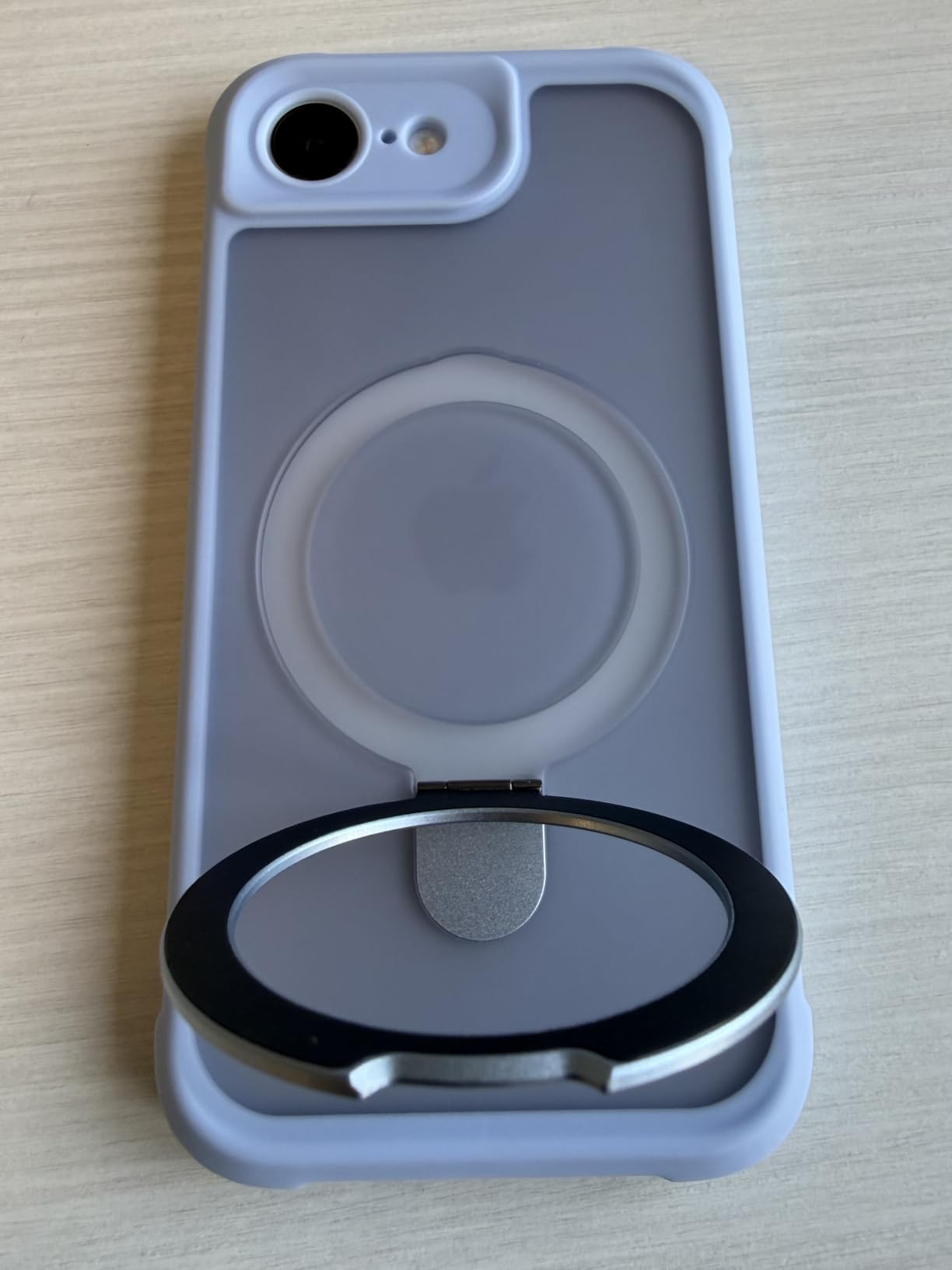 MOCCA Magnetic for iPhone 16 Case with Stand, Titanium Gray | Built-in Ring Stand | 16ft Drop | Compatible with MagSafe | Anti-Slip Matte | Full Camera Lens Protection | Ultra-Slim customer photo 1