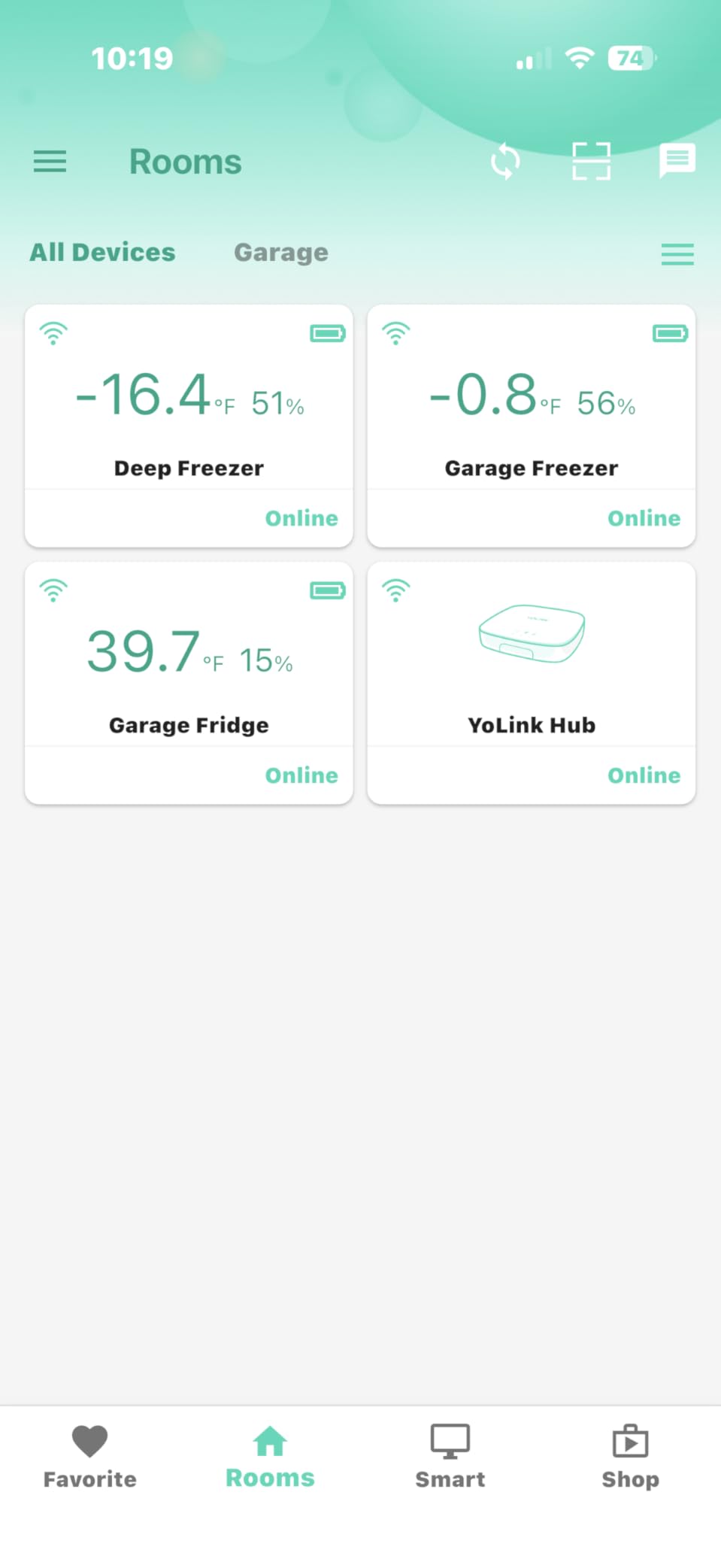 YoLink Smart Wireless Thermometer Hygrometer, 3-Pack, Wide Temp Range for Freezer, Fridge, Green House, Pet Cage, App Alerts, Emails, Text/SMS alerts, 5 Years Battery Life- Hub Included customer photo 1