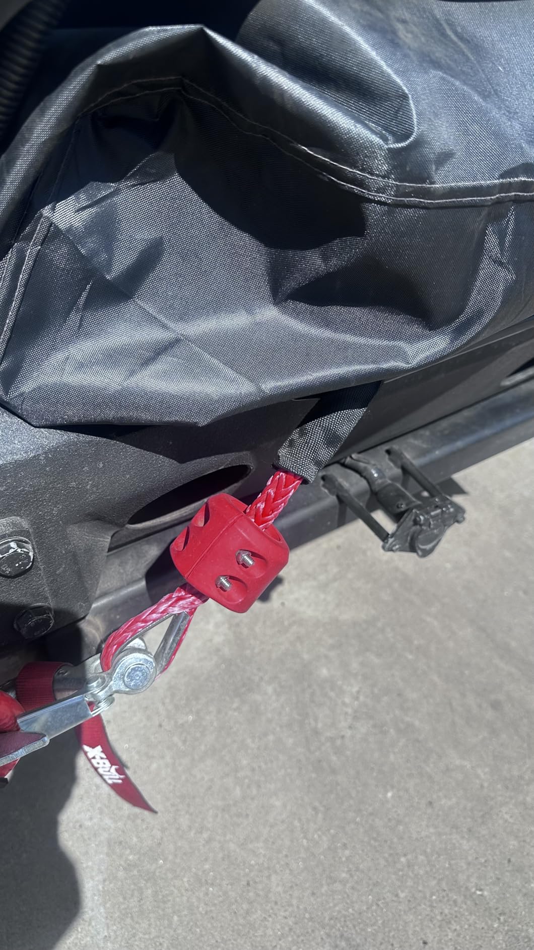Bonison Synthetic Winch Rope Kit, 1/4 in x 50 ft, 10,000 lb Break Strength customer photo 2