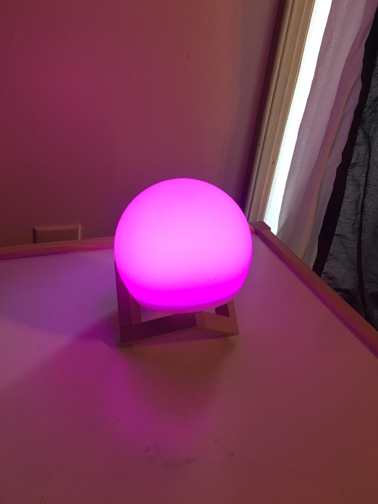YESIE 'Breathing Ball'| Visual Meditation Tool Accessories for Mindfulness| Sound Guided| Calm Down from Stress & Anxiety Relief | Night Lamp for Adults & Kids| Sleep Aid| Remote Control customer photo 1