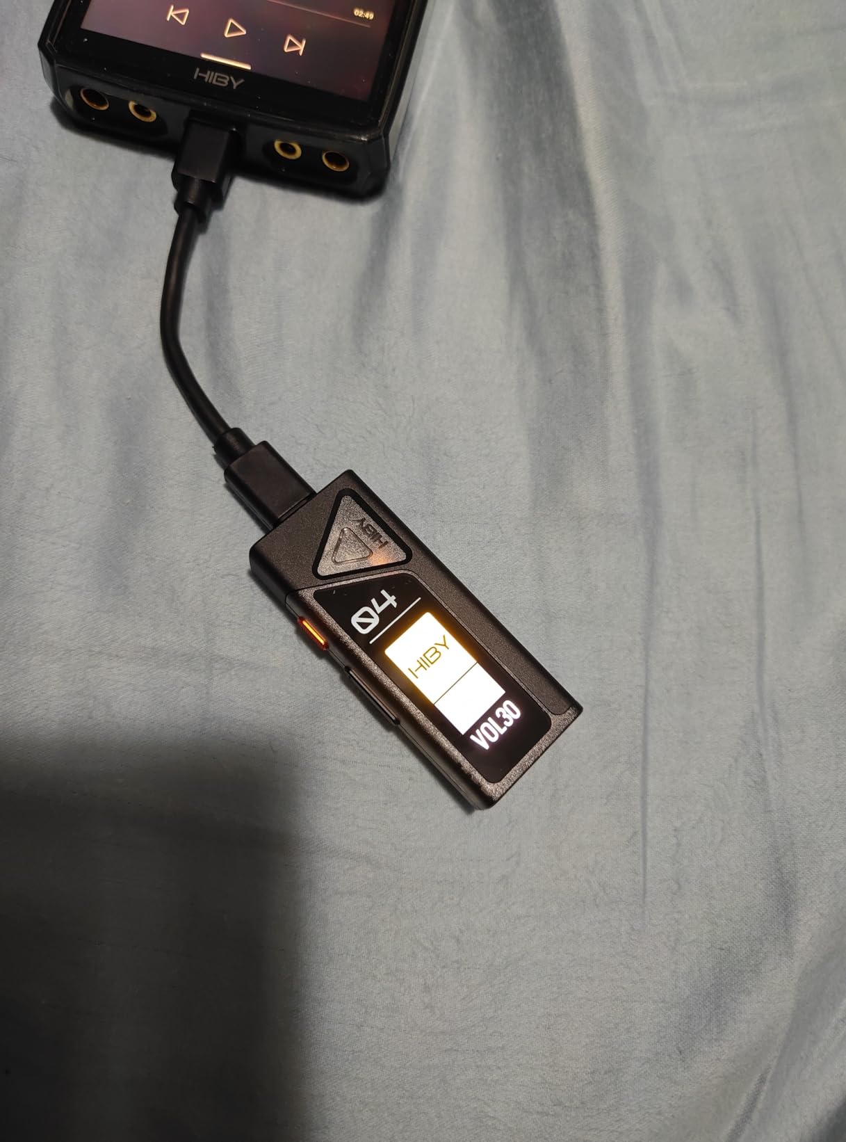 HiBy FC4 USB DAC MQA Dongle 1.1”OLED DSD512 PCM 768 EQ&PEQ 3.5mm SE + 4.4mm BAL Headphone Outs Hi-Res Audio Certified Portable DAC Amp customer photo 2