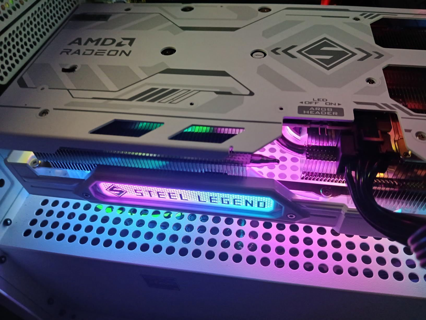 ASRock Radeon RX 9060 XT Steel Legend 16GB GDDR6 OC Graphics Card | 3275 MHz Boost | Triple Fan | 0dB Cooling | Metal Backplate | PCIe 5.0 | DisplayPort 2.1a, HDMI 2.1b customer photo 1