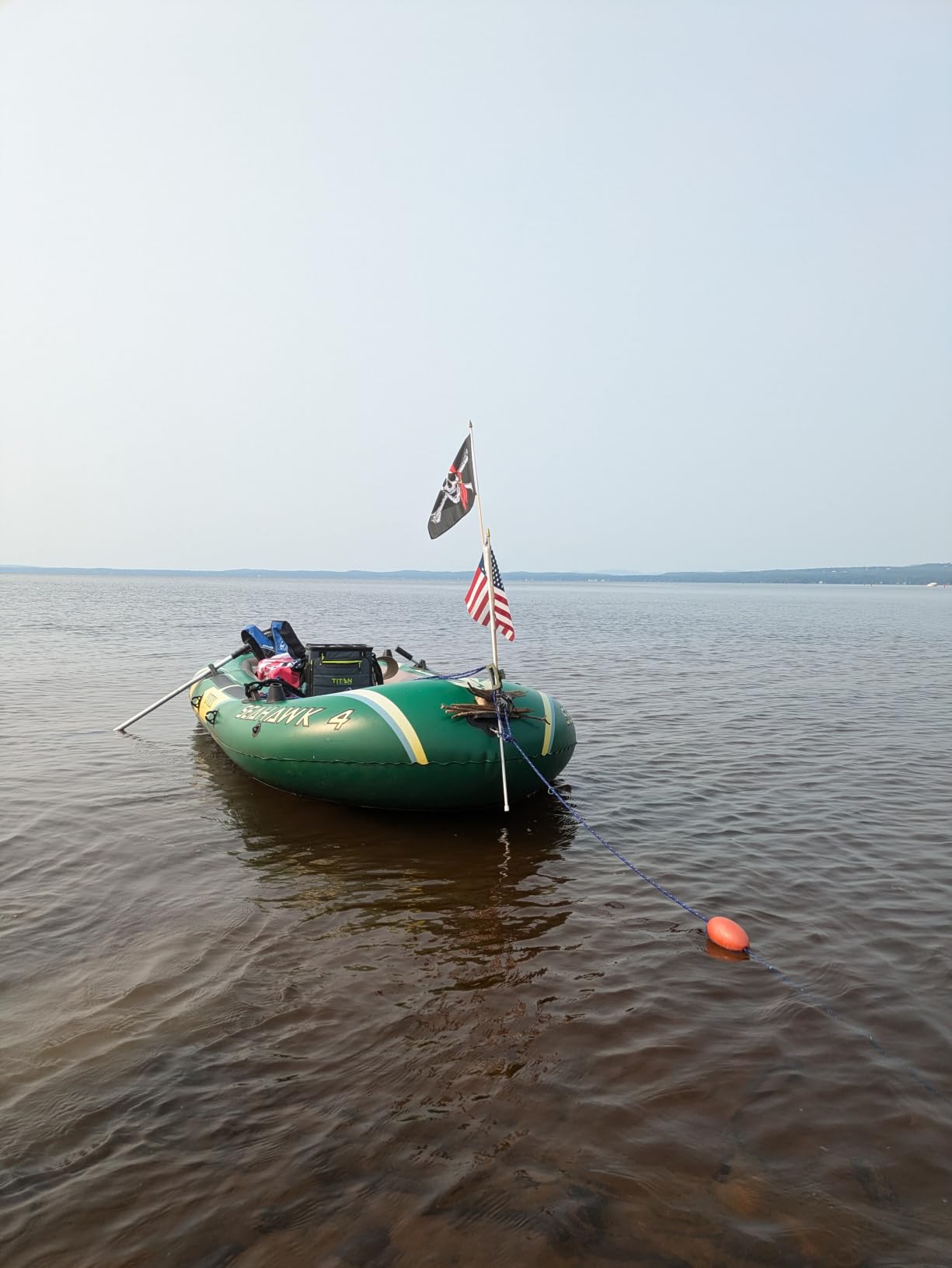 INTEX Seahawk 4-Person Inflatable Fishing Boat Set with Oars and Pump customer photo 2