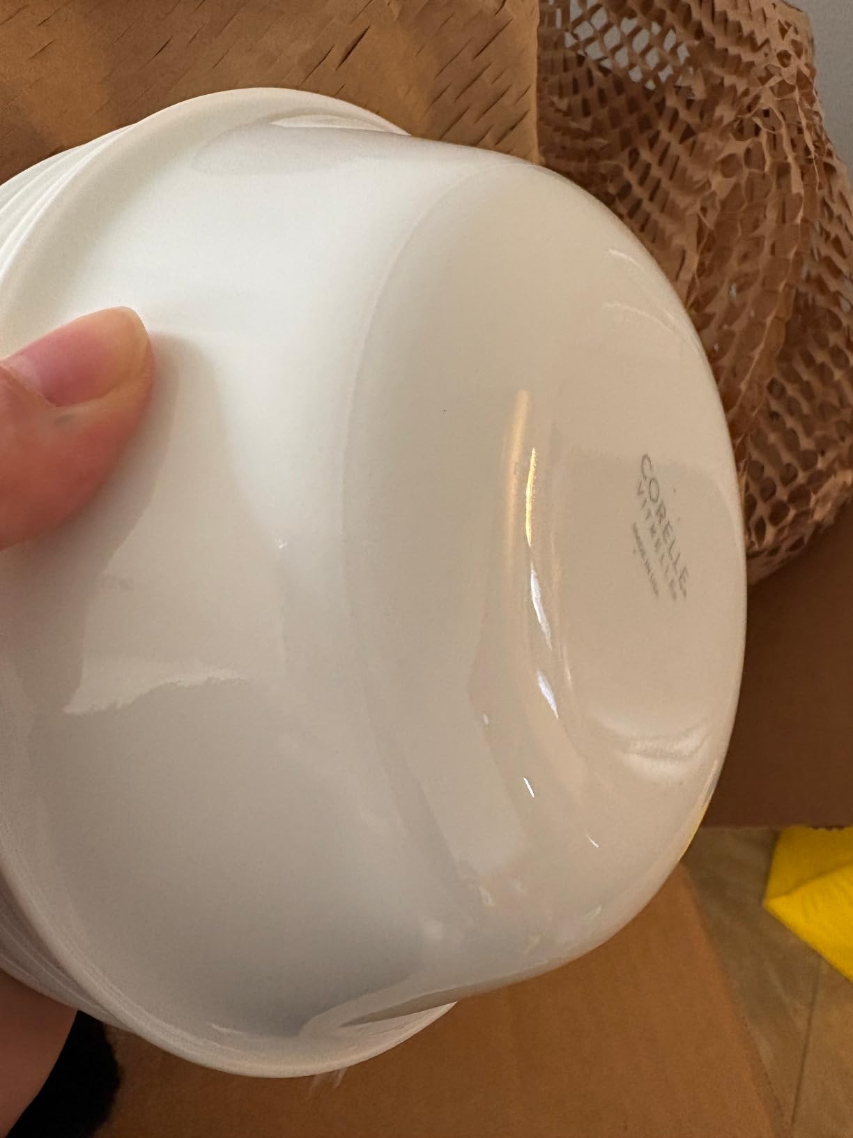 Corelle Vitrelle 18-Piece Service for 6 Dinnerware Set, Triple Layer Glass and Chip Resistant, Lightweight Round Plates and Bowls Set, Logan customer photo 1