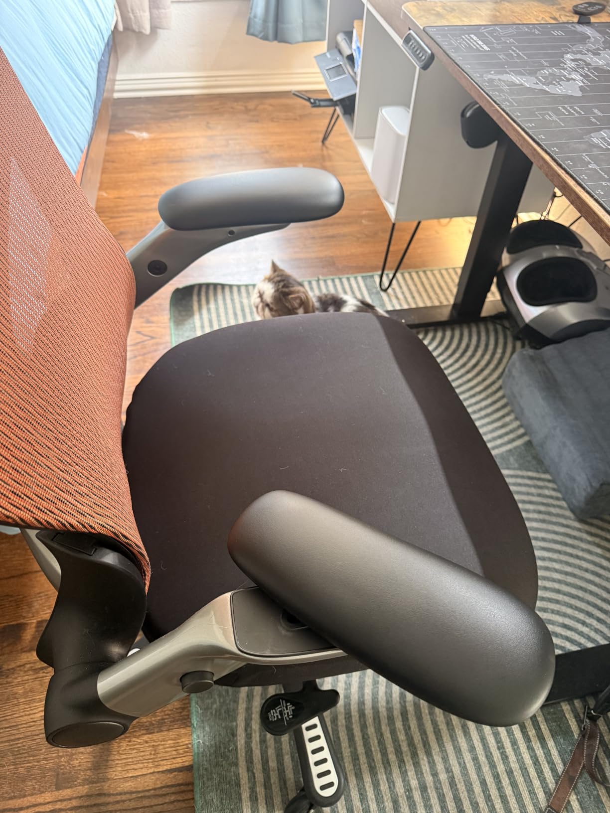 ELABEST X100 Ergonomic Mesh Office Chair with Footrest, Big and Tall Home Desk Chair with 5D Flip-Up Arms, Adjustable 3D Lumbar Support, Gaming & Executive Computer Chair (Coffee Break) customer photo 2