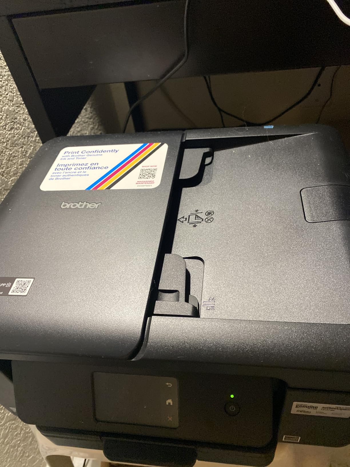 Brother Work Smart 1410 Wireless Color Inkjet All-in-One Printer with 2.7” Touchscreen and Automatic Duplex Printing | Includes Refresh Subscription Trial(1) (MFC-J1410DW) customer photo 1