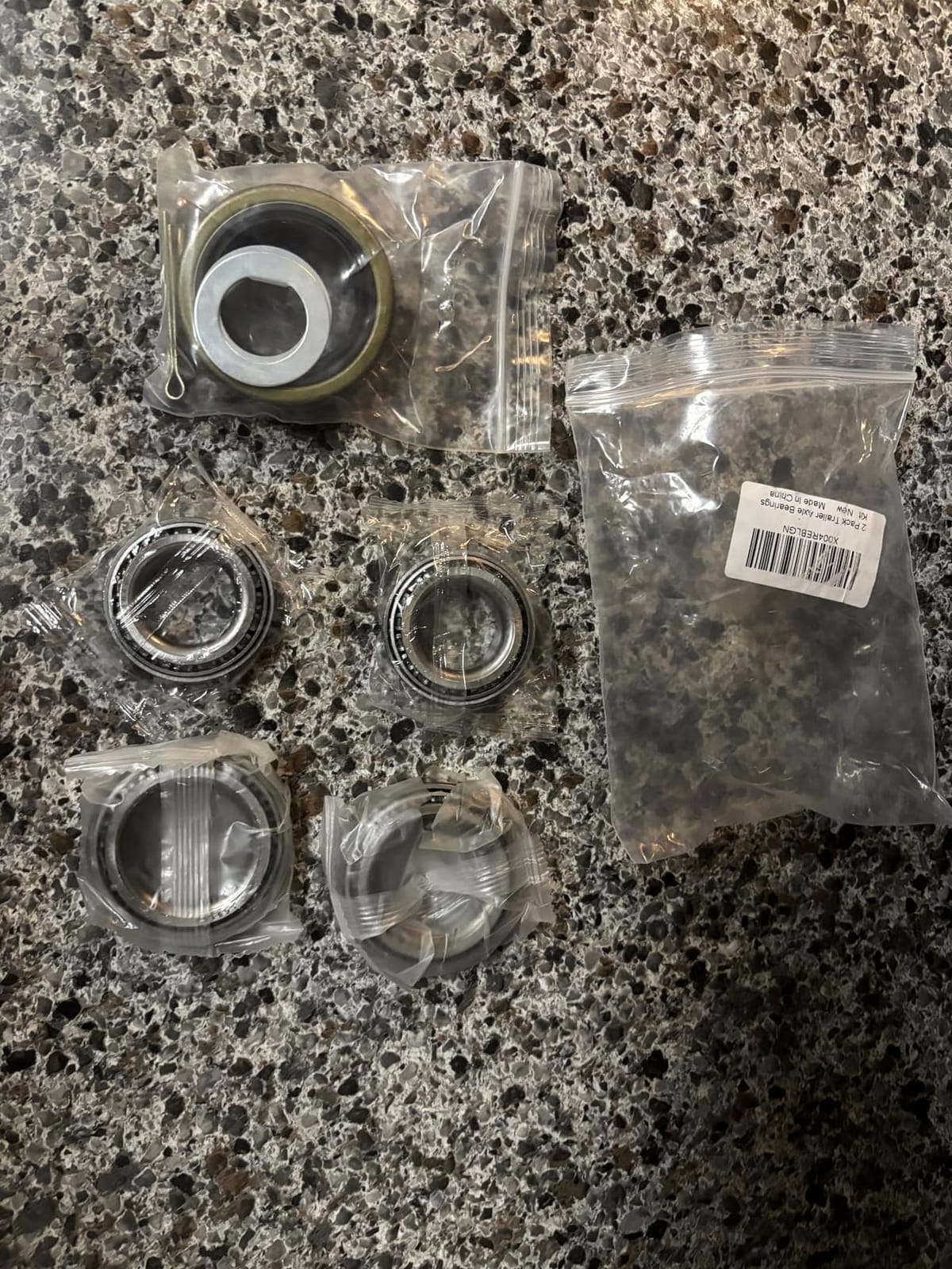 2 Pack Trailer Bearings Kit, High Speed and Rotary Quiet, L68149 L44649 Trailer Axle Bearings Kit, Fits for 1-3/8'' to 1-1/16'' 3500 Lbs Trailer Axle 1.719'' Grease Seal 10-19#84 Spindle customer photo 1