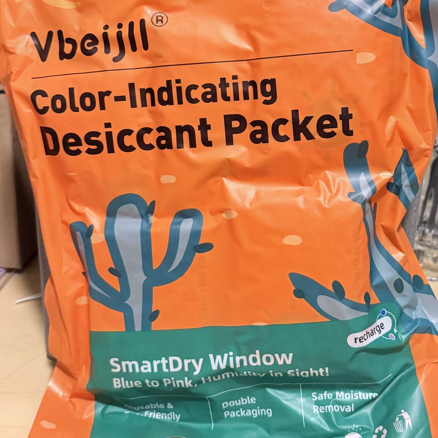 120 Gram (6 Pack) Color-Indicating Desiccant Packs for Storage | Rechargeable Silica Gel Packets, Moisture Absorbers for Gun Safe, Ammo Cans, 3D Filaments, Cars, Safe, Electronics, Toolboxes customer photo 2