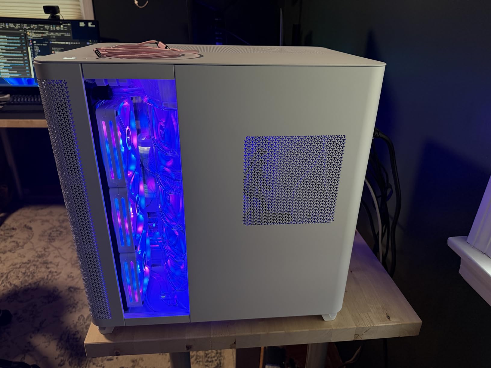 CORSAIR AIR 5400 RS ARGB Triple-Chamber Panoramic Mid-Tower PC Case – Black customer photo 1
