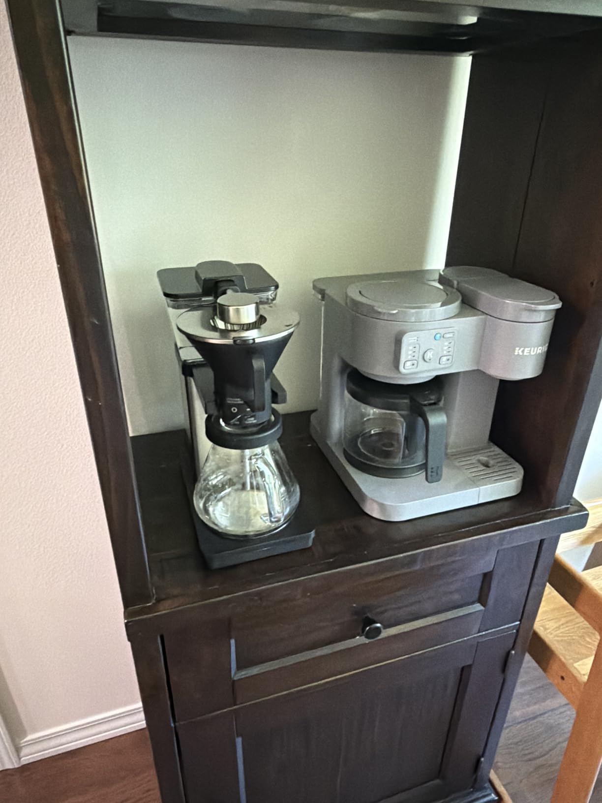 SimplyGoodCoffee THE BREWER - Plastic-Free. Coffee Maker/Coffee Machine. 8 Cup Automatic Drip Pour Over Coffee Brewer. Brewer Free of Plastic, Gold Cup Standard. Black/Stainless Steel customer photo 1