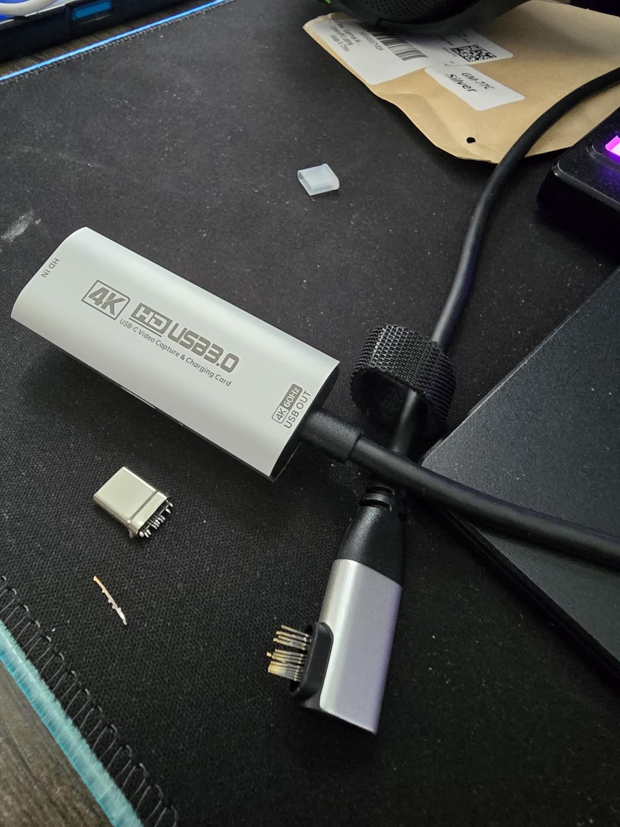 Guermok 4K USB 3.0 Video Capture Card for Streaming with PD 100W, 4K@60FPS customer photo 1