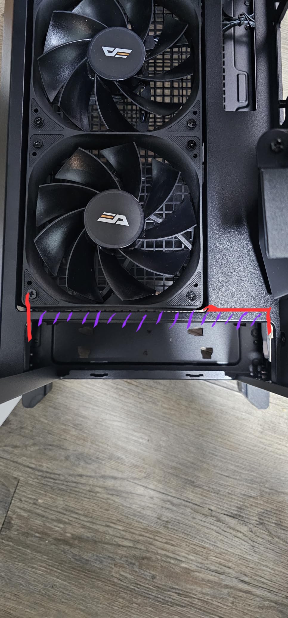 darkFlash AIR NOVA Full Tower E-ATX PC Case, 420mm Radiator Support, Vertical GPU Mount, Back Connect, 7 PWM ARGB Fans Included customer photo 2