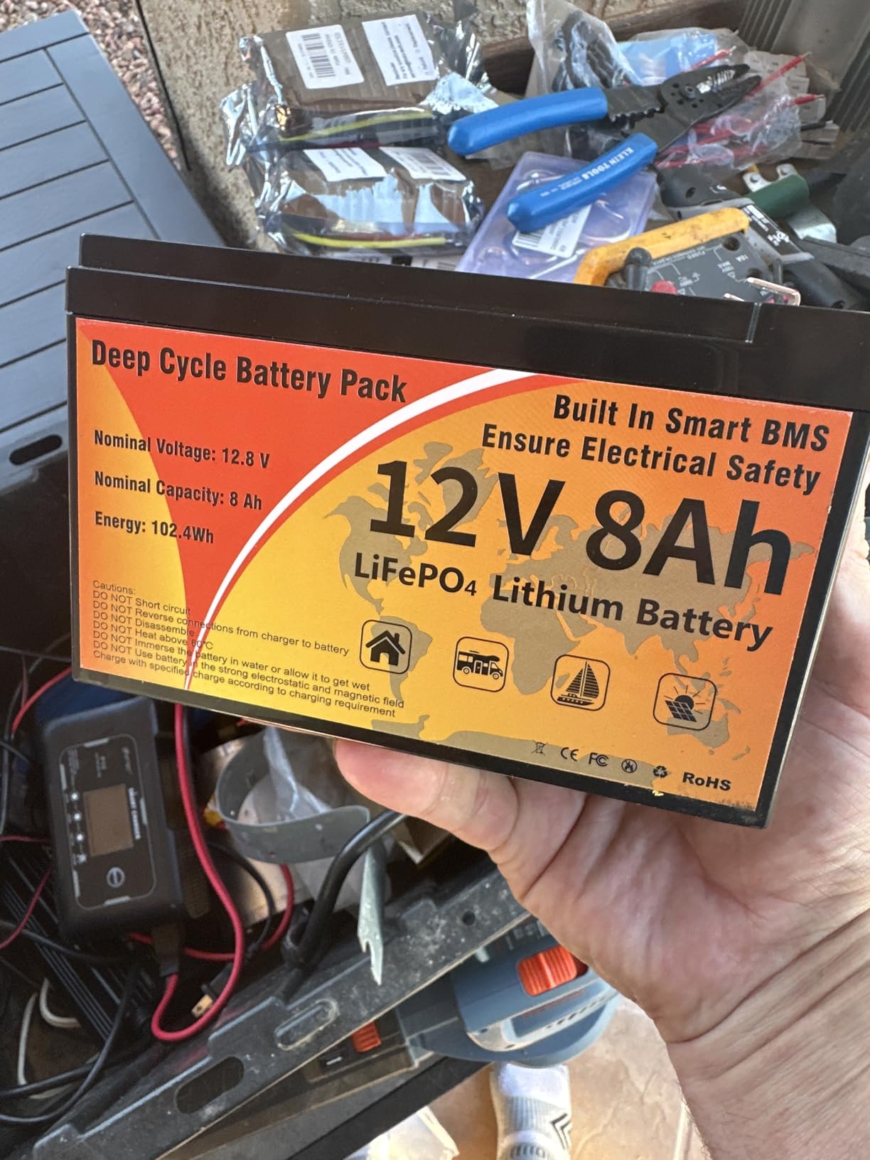 12V 100Ah LiFePO4 Lithium Battery Group 31 Deep Cycle for RV Trolling Motor customer photo 2