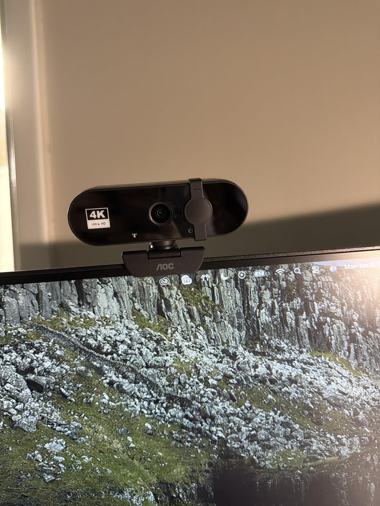 AOC 4K Webcam for PC, Streaming Computer Camera with Noise-Canceling Mic customer photo 1