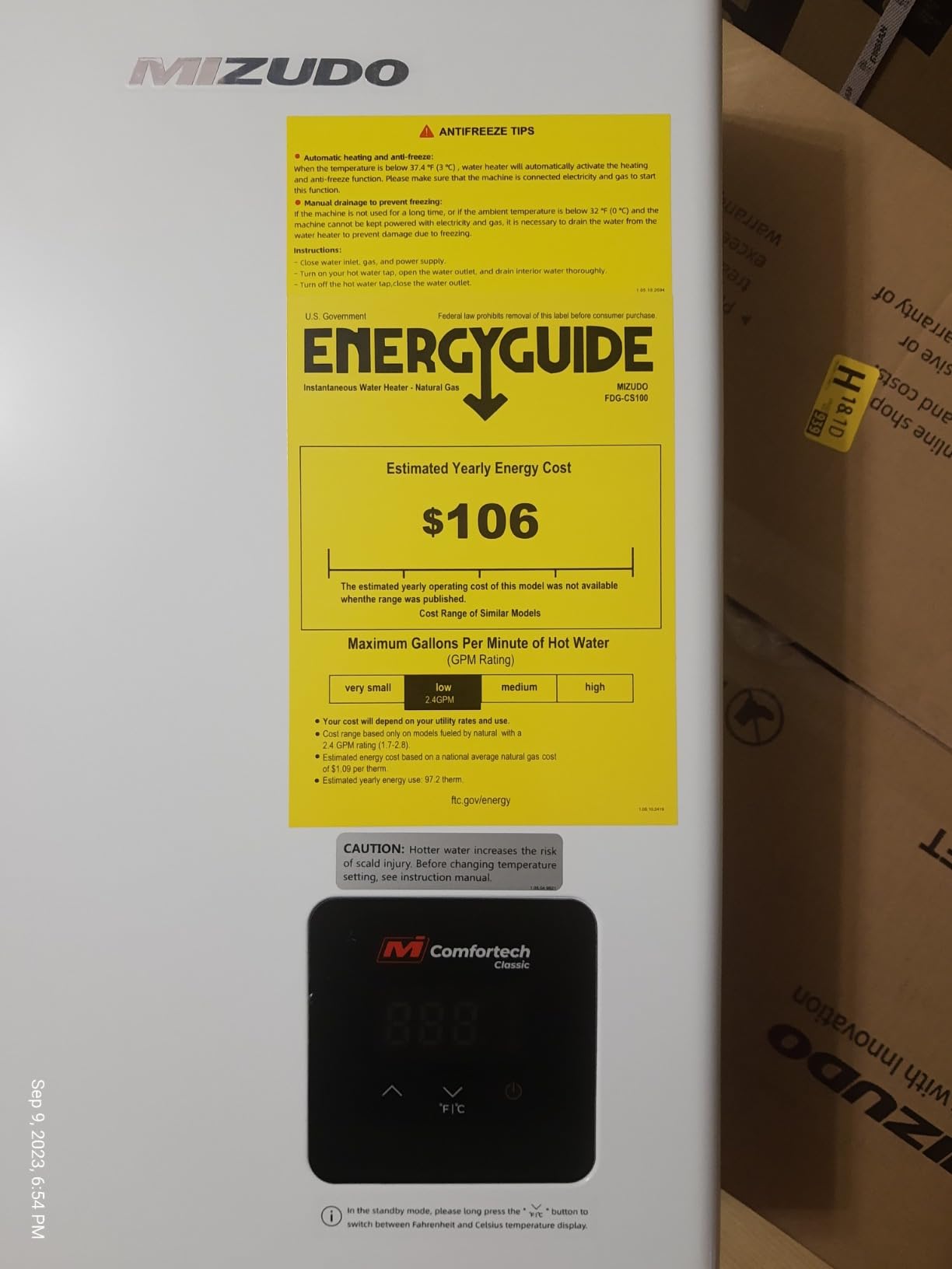14kW Tankless Water Heater Electric, 240 Volt on Demand Hot Water Heater | Up to 3.4 GPM, 1-2 Points of Use Water Heater, with LED Digital Display, ETL Certified, Compatible with Shower & Sink customer photo 2