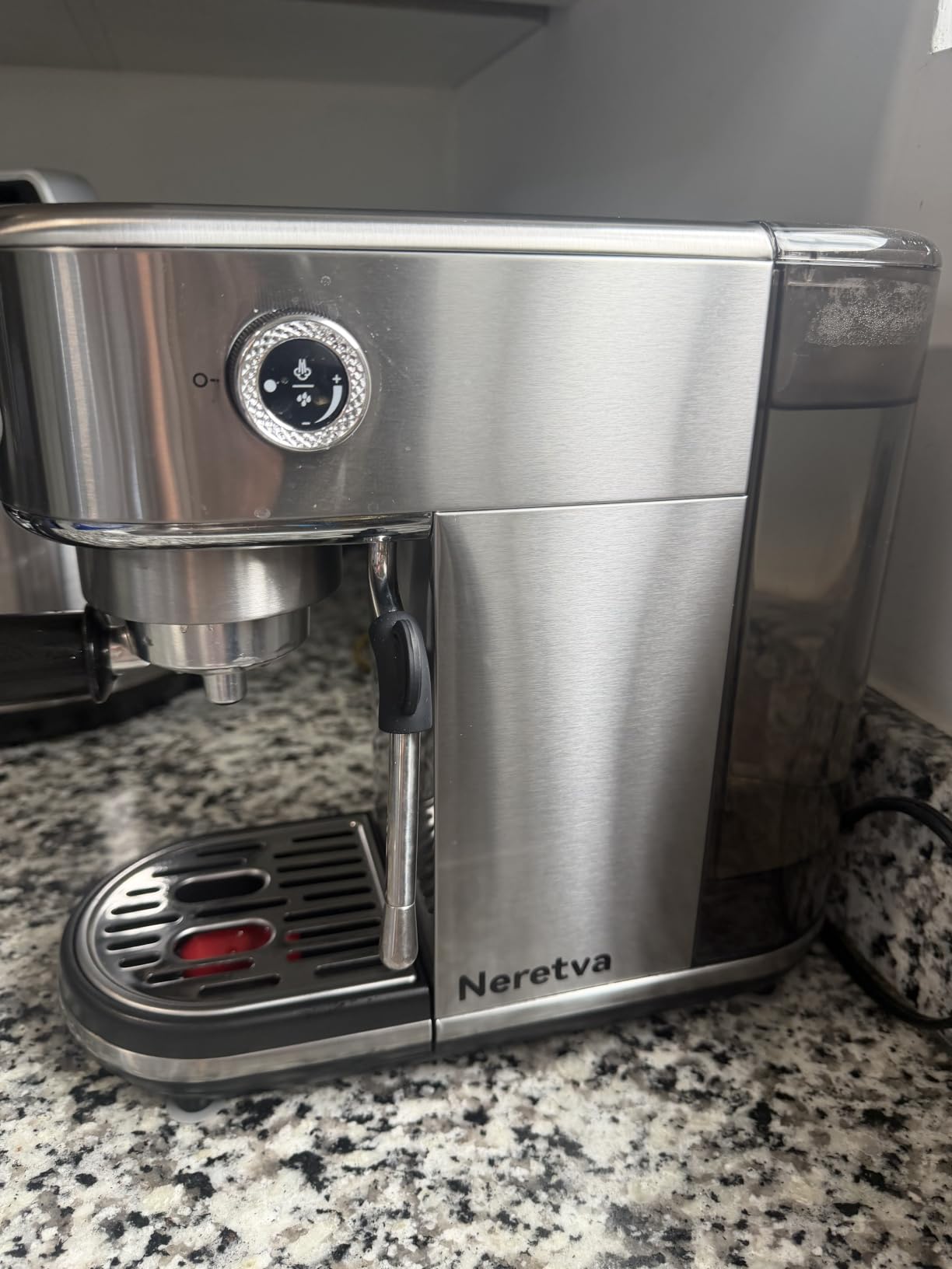 Neretva Espresso Machine 20 Bar Super Compact Espresso Coffee Machine-Beige customer photo 1