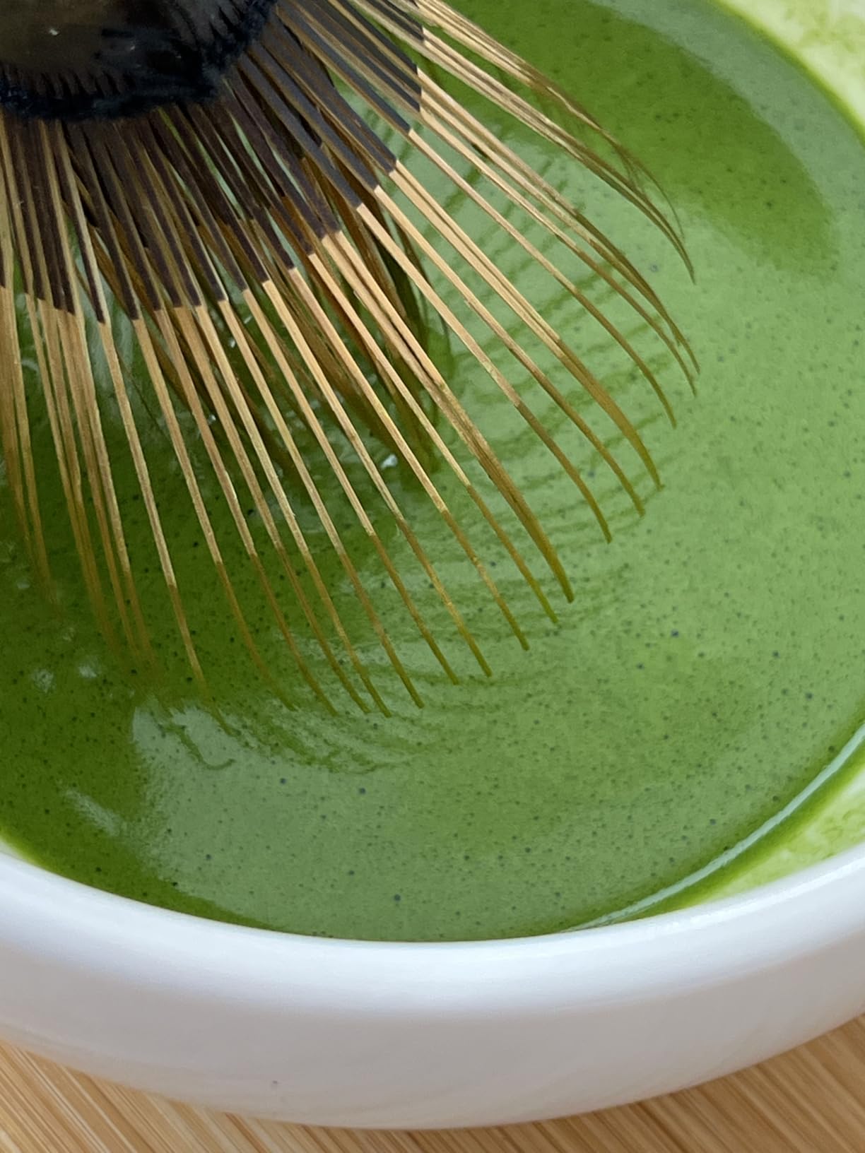Handcrafted Shin Chasen, Matcha Whisk for Matcha Ceremonial Grade | Kurotake Shin Chasen Matcha Whisk for Ceremonial-Grade Matcha Powder, Artisan Made Black Bamboo Whisk, 64-72 Fine Tines customer photo 1