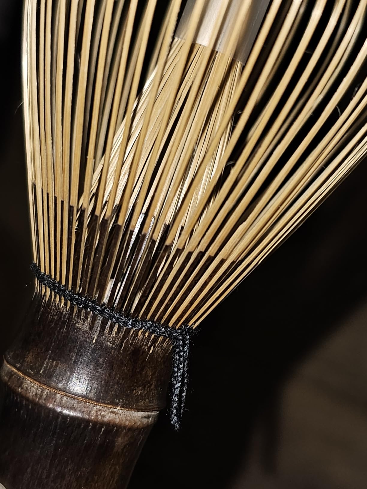 Handcrafted Shin Chasen, Matcha Whisk for Matcha Ceremonial Grade | Kurotake Shin Chasen Matcha Whisk for Ceremonial-Grade Matcha Powder, Artisan Made Black Bamboo Whisk, 64-72 Fine Tines customer photo 2