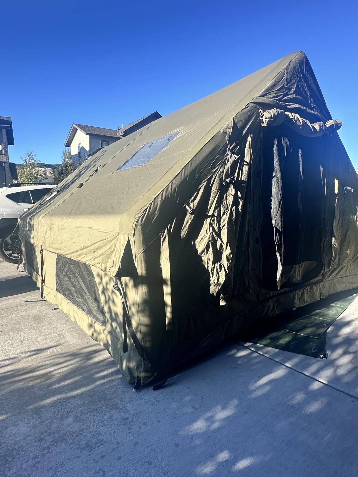 NANJEEN Large Luxury Inflatable Camping Tent, Wind & Rain Resistant, 12 sqm Interior, 2-10 Person Shelter, 8 Minutes Fast Setup with Hand Pump, All-Season Ready, Dual Doors, Mosquito-Proof Mesh Windows customer photo 2