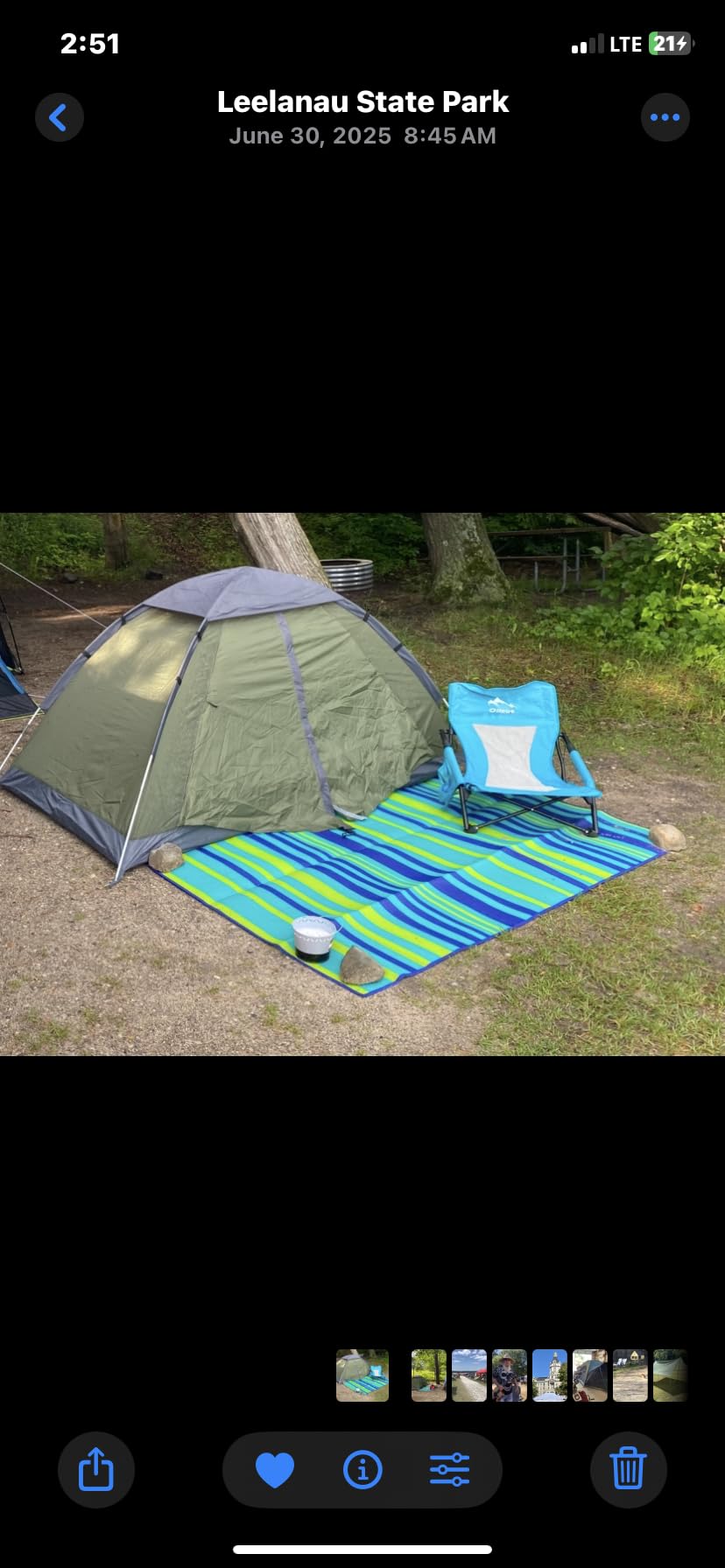 Night Cat 2-Persons Backpacking Tent: Waterproof Lightweight Camping Tent for Two People Hiking Outdoor Mountain with Aluminum Poles and Rainfly Green customer photo 2