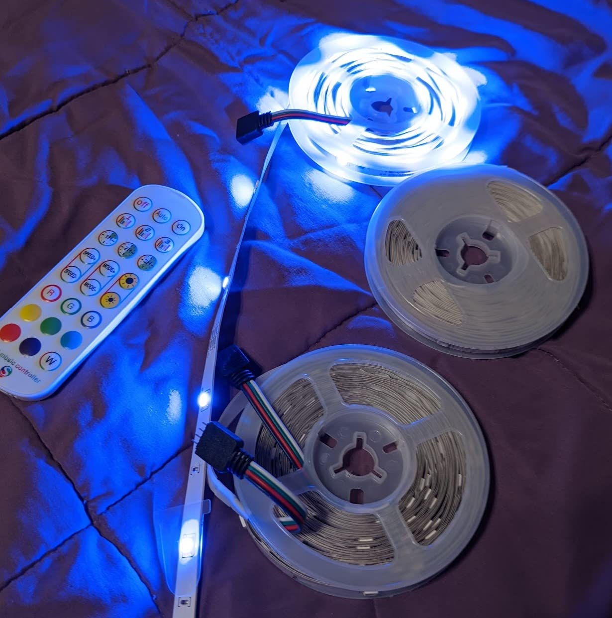 LED Strip Lights, 100FT Smart IC RGB WiFi Voice Controlled LED Lights customer photo 1