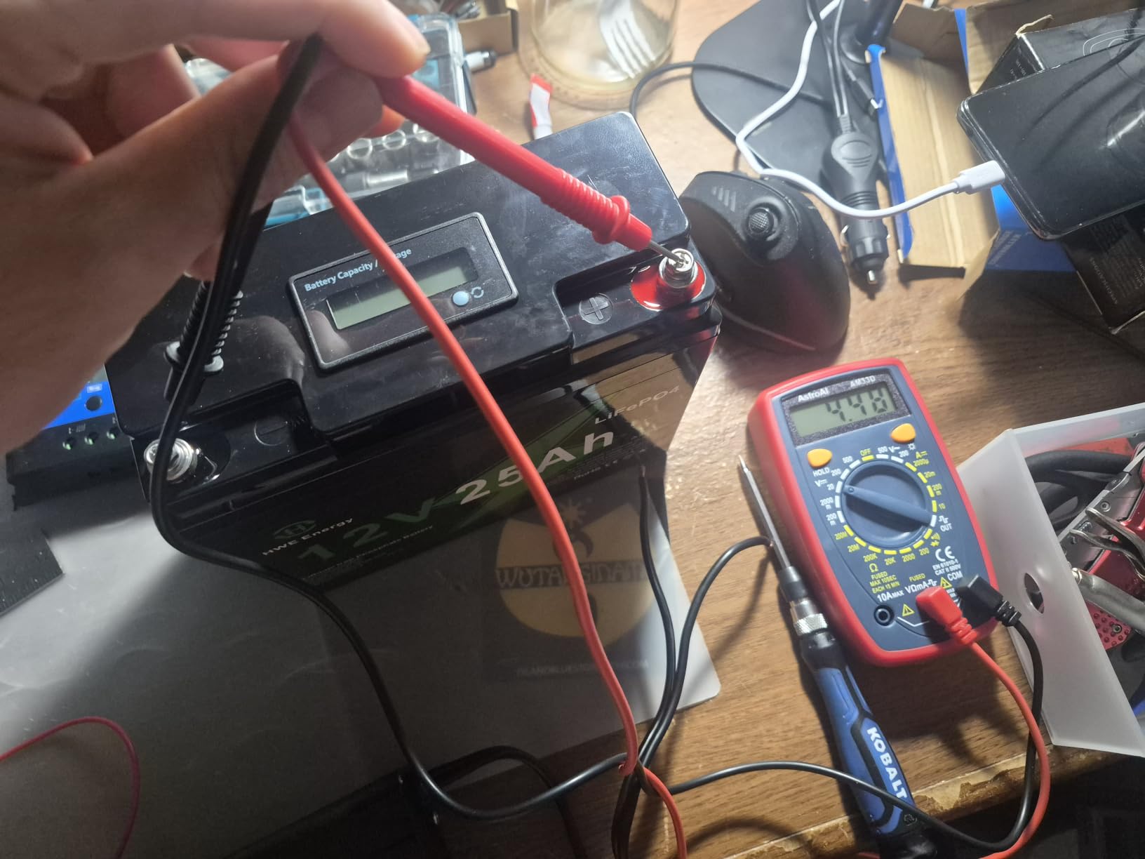 12V 25Ah LiFePO4 Rechargeable Battery for Fish Finder, Ride-on Toys, UPS customer photo 2