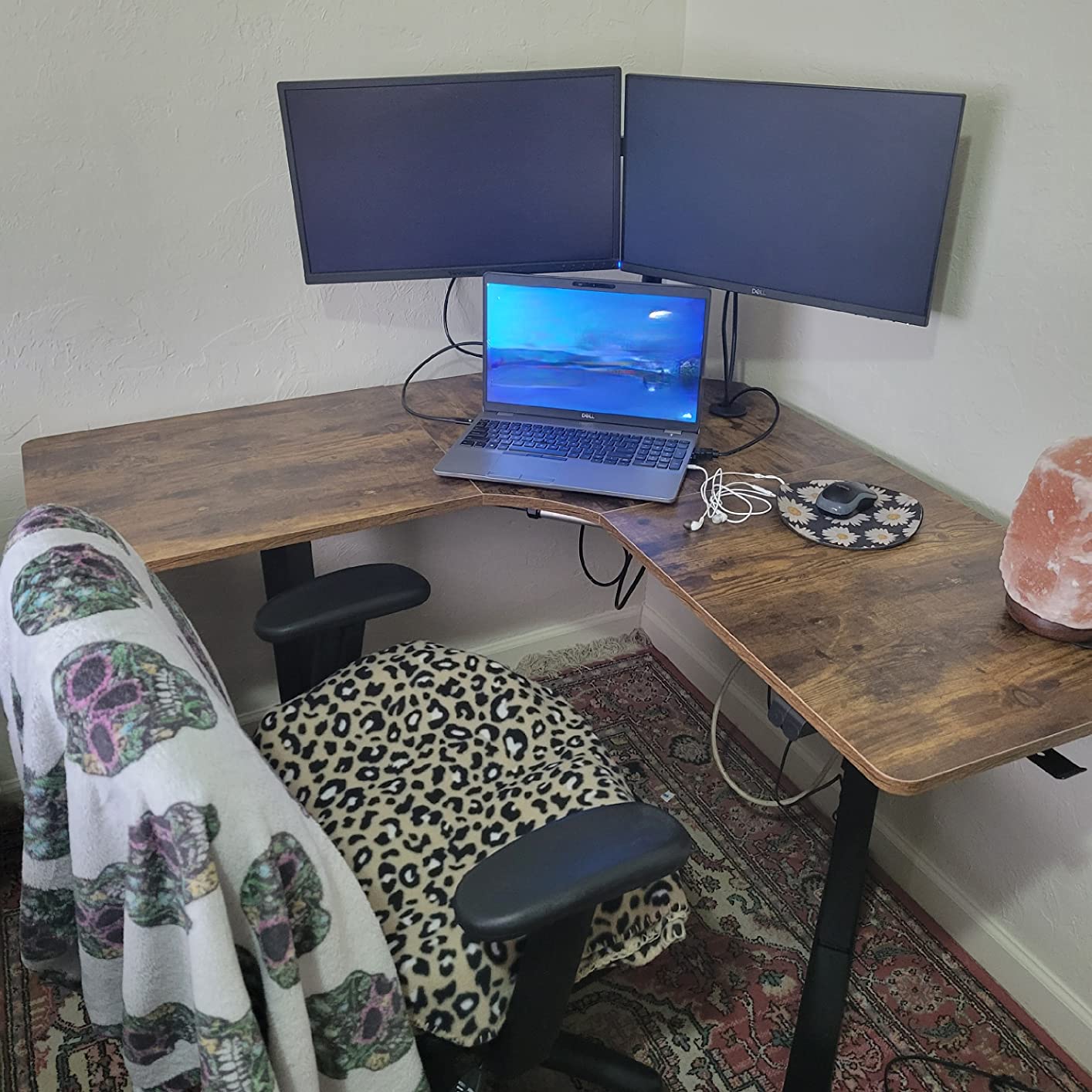 VIVO Black 55 x 55 in Corner Standing Desk, DESK-E1L110B customer photo 1