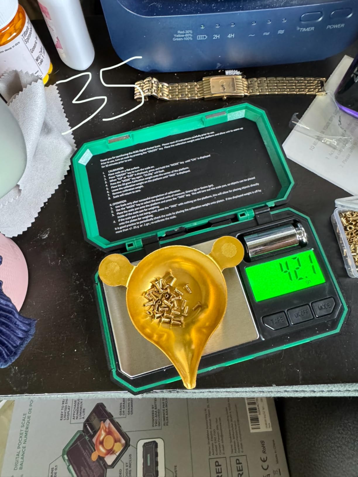 UNIWEIGH Digital Reloading Scale Precision 1500 Grains x 0.1gn gram Scales customer photo 2