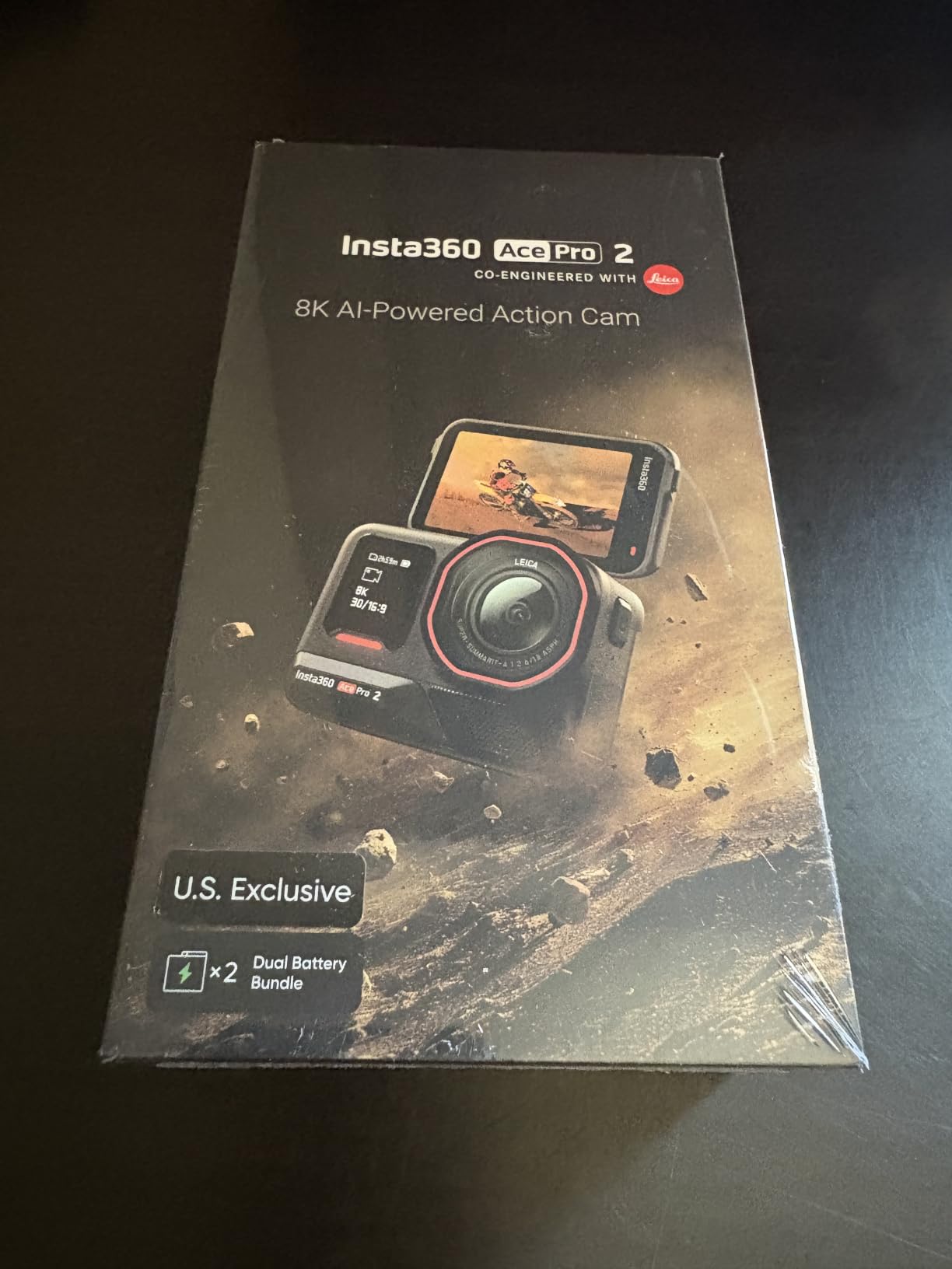 Insta360 Ace Pro 2 Flash Print Bundle - 8K Waterproof Action Camera Co-Engineered with Leica, 1/1.3