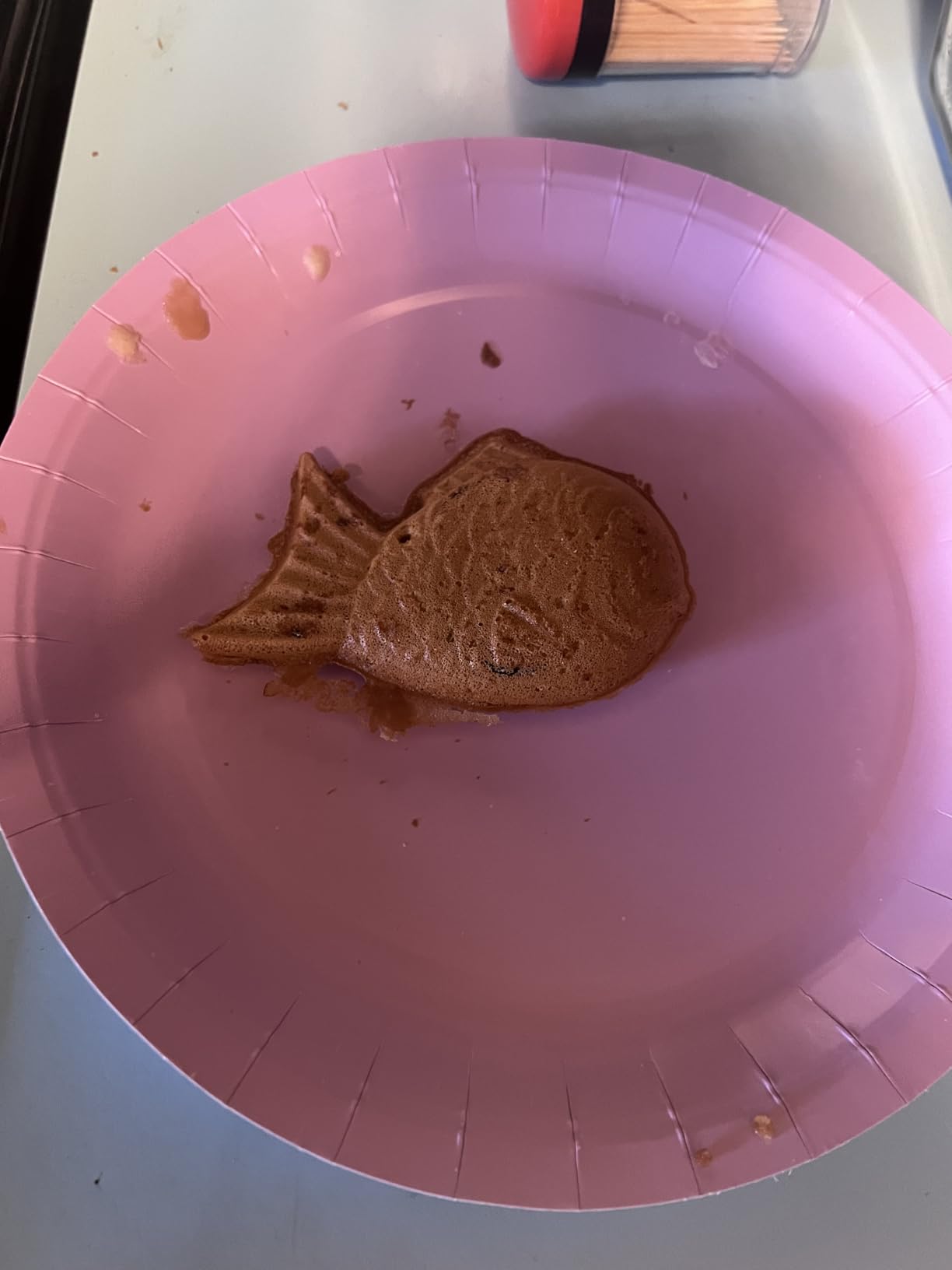 ZOOFOX Taiyaki Fish-shaped Waffle Maker, 3 Fish Shaped Cake Pan with Non Stick Cooking Plate, Japanese Fish Shaped Waffle Iron Double Pan Mold, Easy to Clean customer photo 1