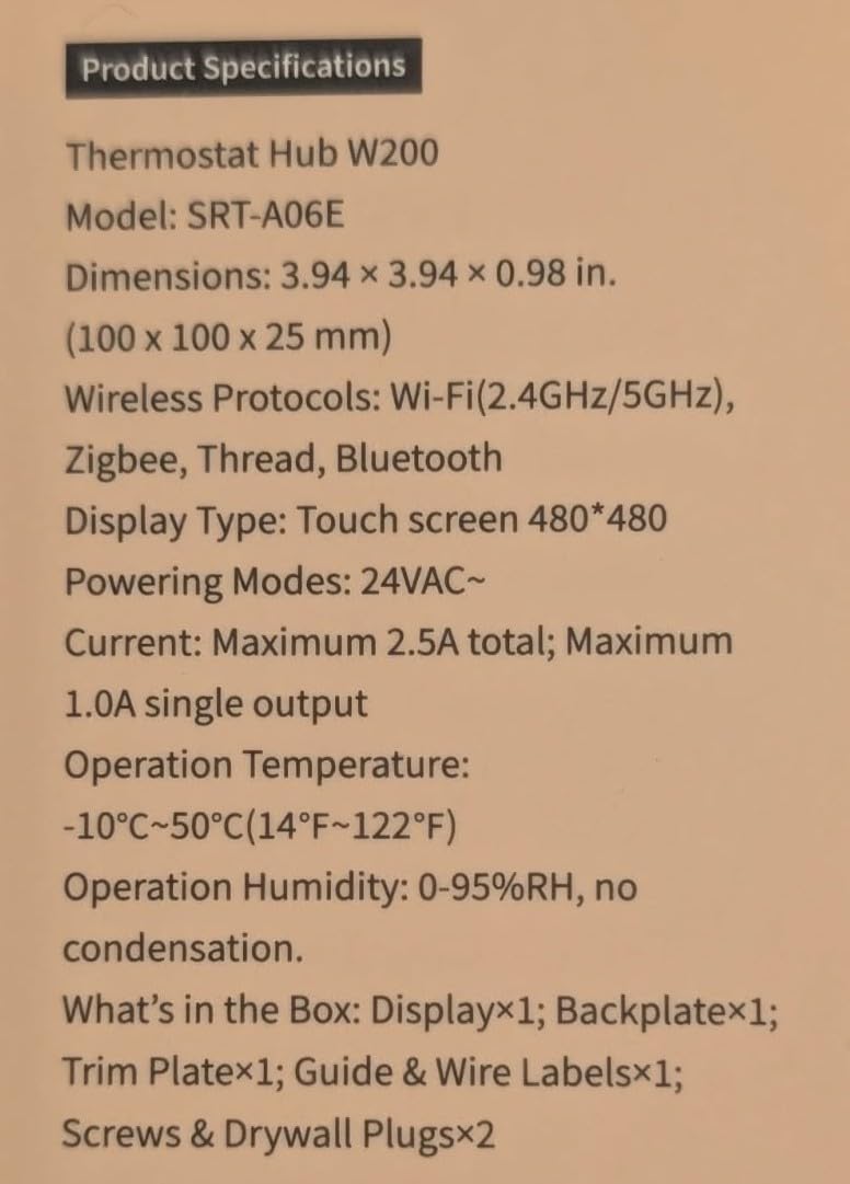 Aqara Smart Thermostat W200 with Apple Adaptive Temperature customer photo 2